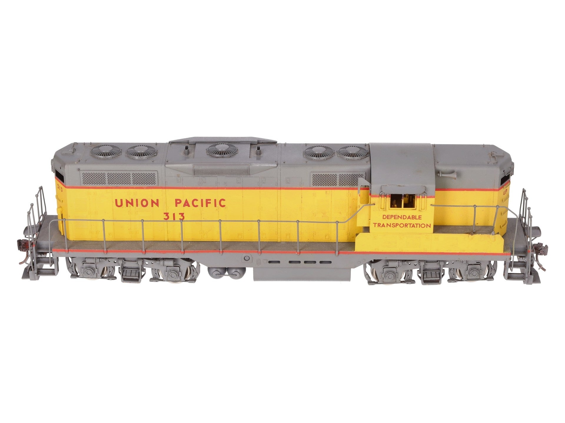 Oriental Limited O Brass UP EMD GP7 1500HP Diesel Locomotive #313 (2-Rail) - CP/Box