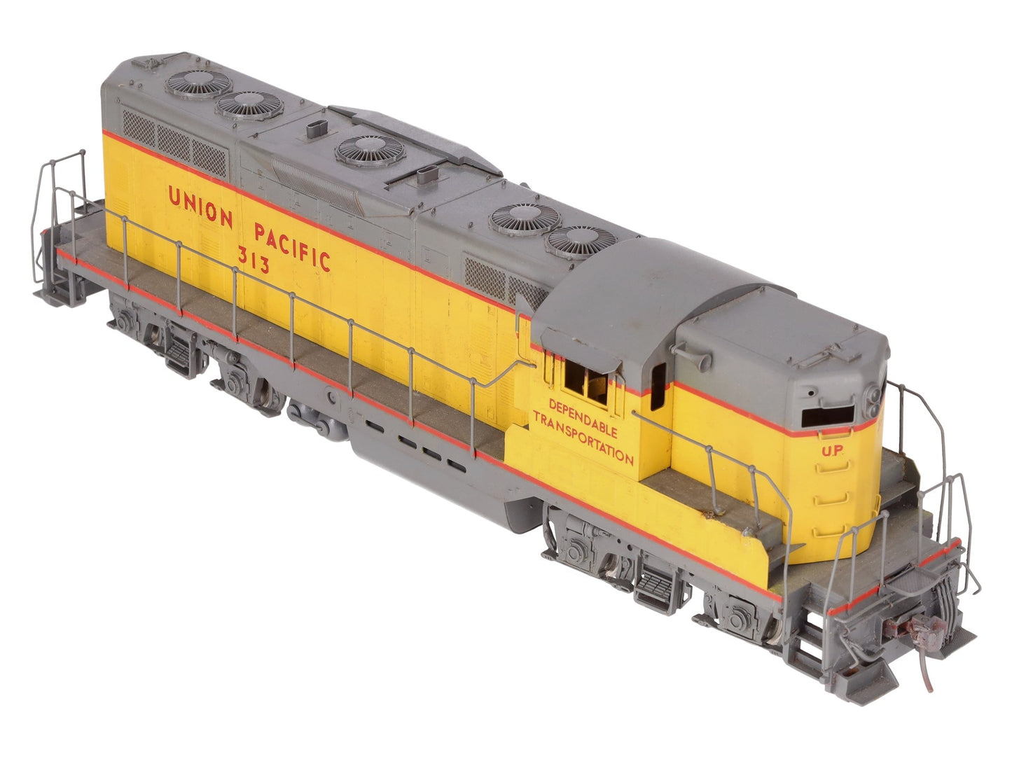 Oriental Limited O Brass UP EMD GP7 1500HP Diesel Locomotive #313 (2-Rail) - CP/Box
