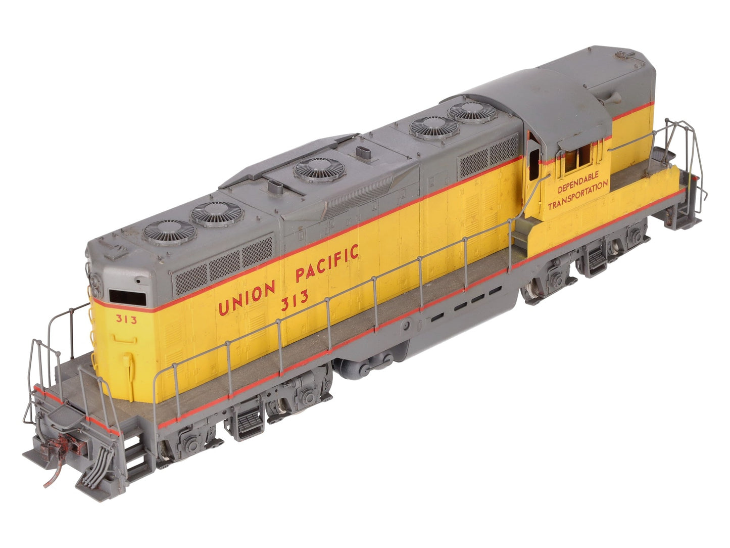 Oriental Limited O Brass UP EMD GP7 1500HP Diesel Locomotive #313 (2-Rail) - CP/Box