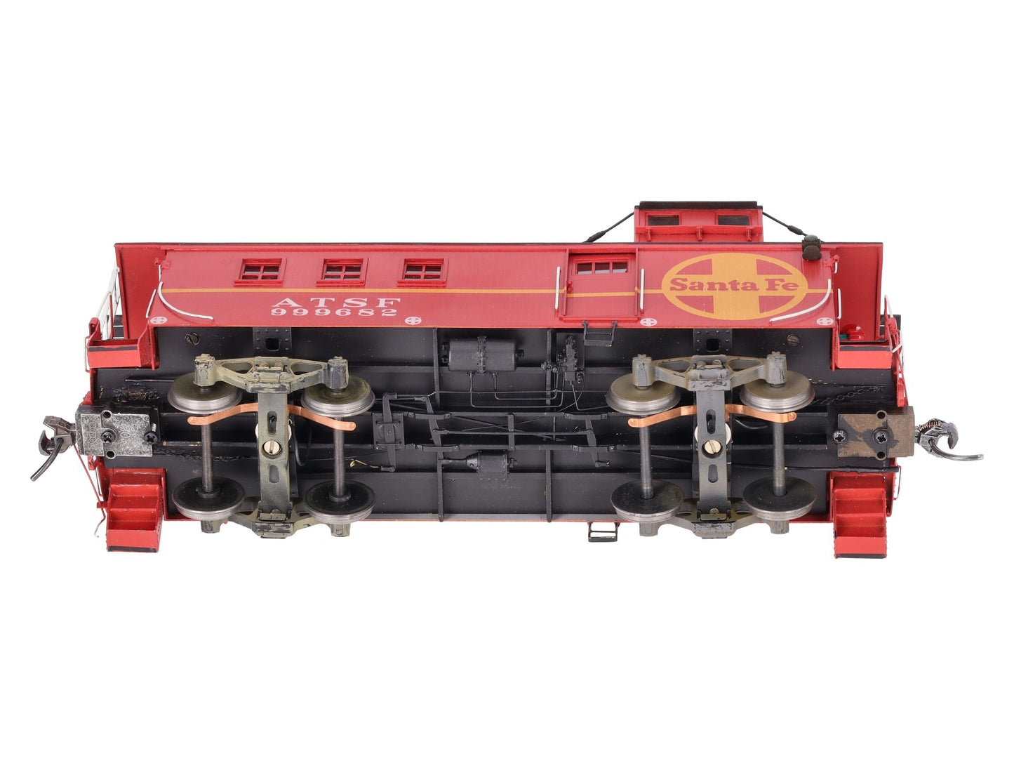 Oriental Limited O Scale Brass ATSF NE-1 Caboose #999682 (2-Rail) - Painted/Box