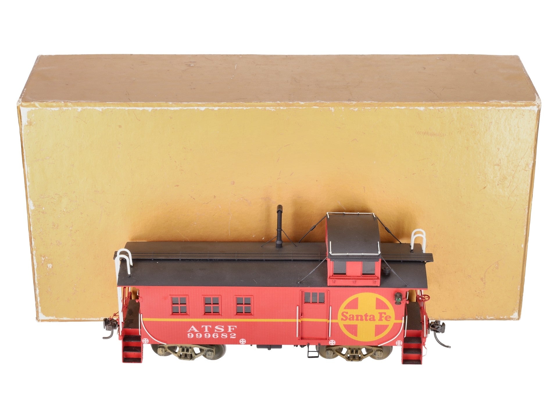 Oriental Limited O Scale Brass ATSF NE-1 Caboose #999682 (2-Rail) - Painted/Box