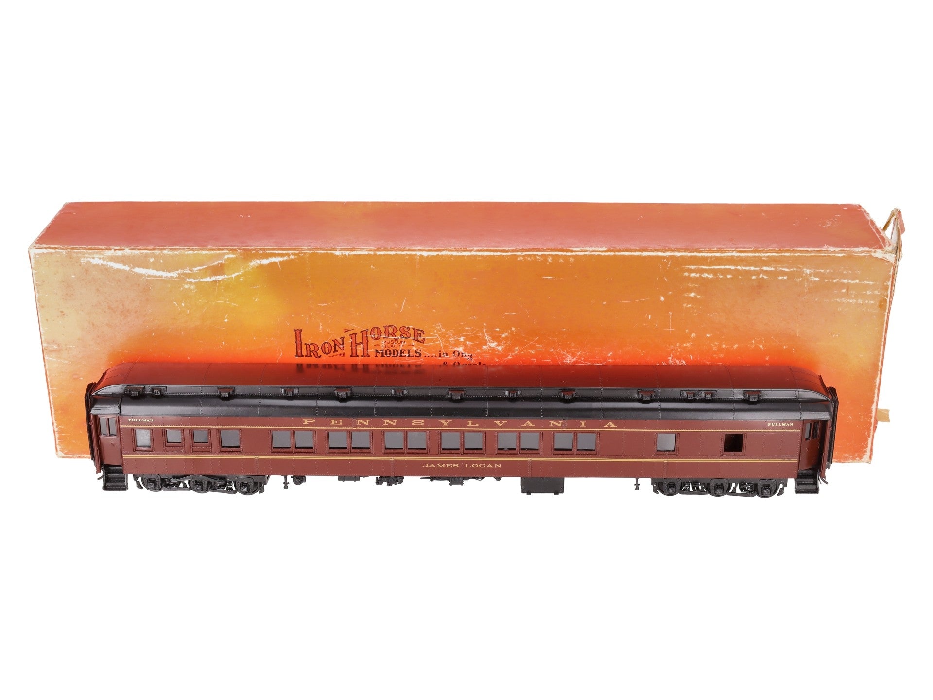 Precision Scale Co. 15397 O Brass PRR Heavyweight 12-Section Sleeper (2-Rail) CP/Box