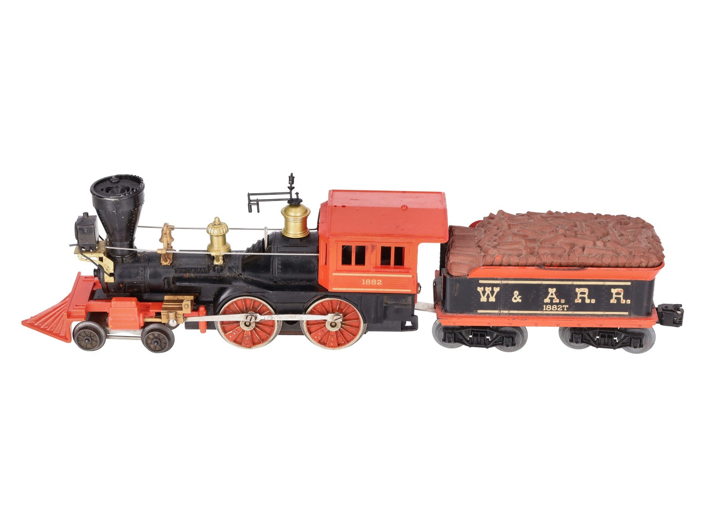 Lionel 1882 Vintage O 4-4-0 Halloween General Steam Locomotive & Tender VG