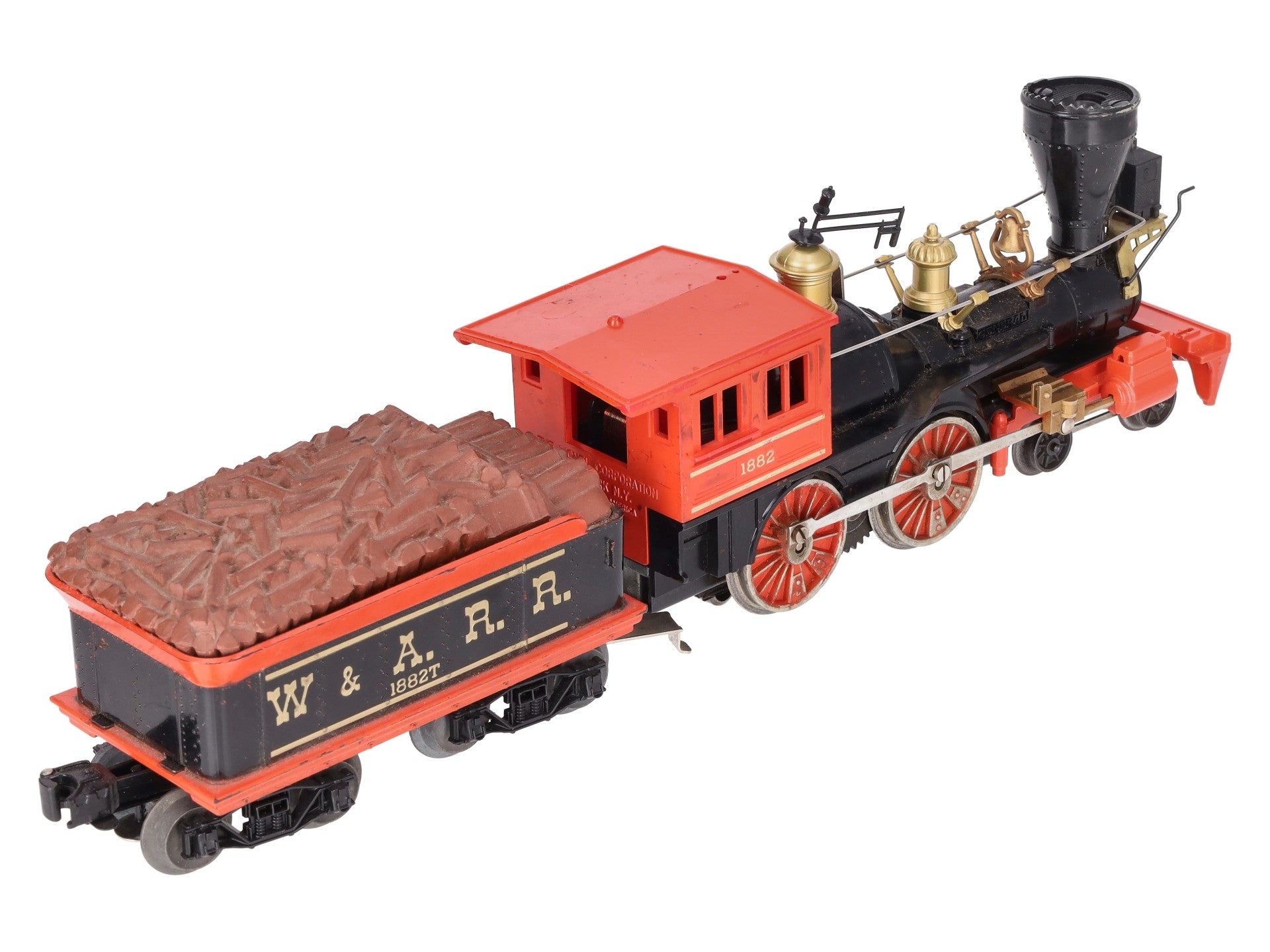 Lionel 1882 Vintage O 4-4-0 Halloween General Steam Locomotive & Tender VG