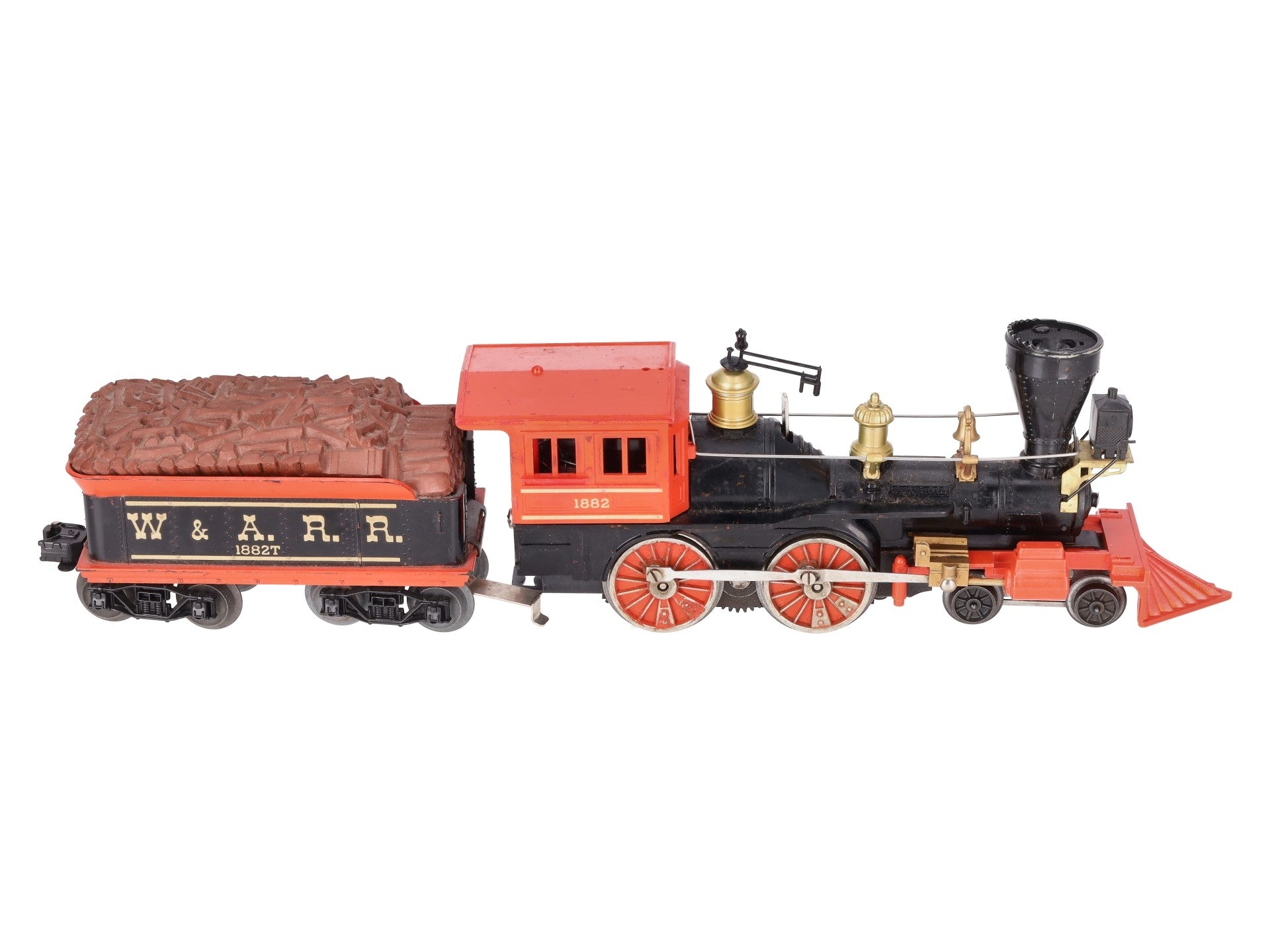 Lionel 1882 Vintage O 4-4-0 Halloween General Steam Locomotive & Tender VG