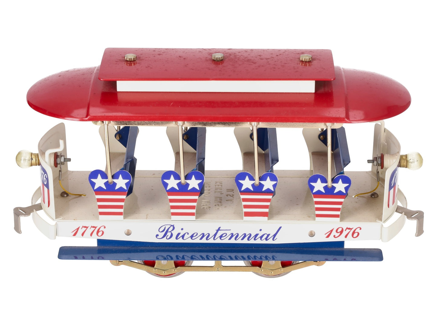 McCoy Vintage O Gauge Bicentennial 1776 Trolly Car VG