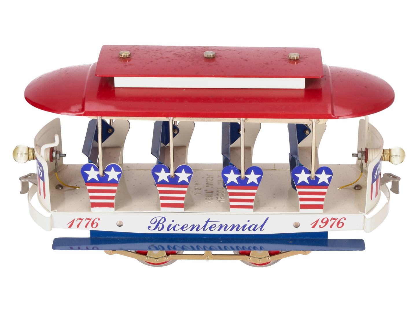 McCoy Vintage O Gauge Bicentennial 1776 Trolly Car VG
