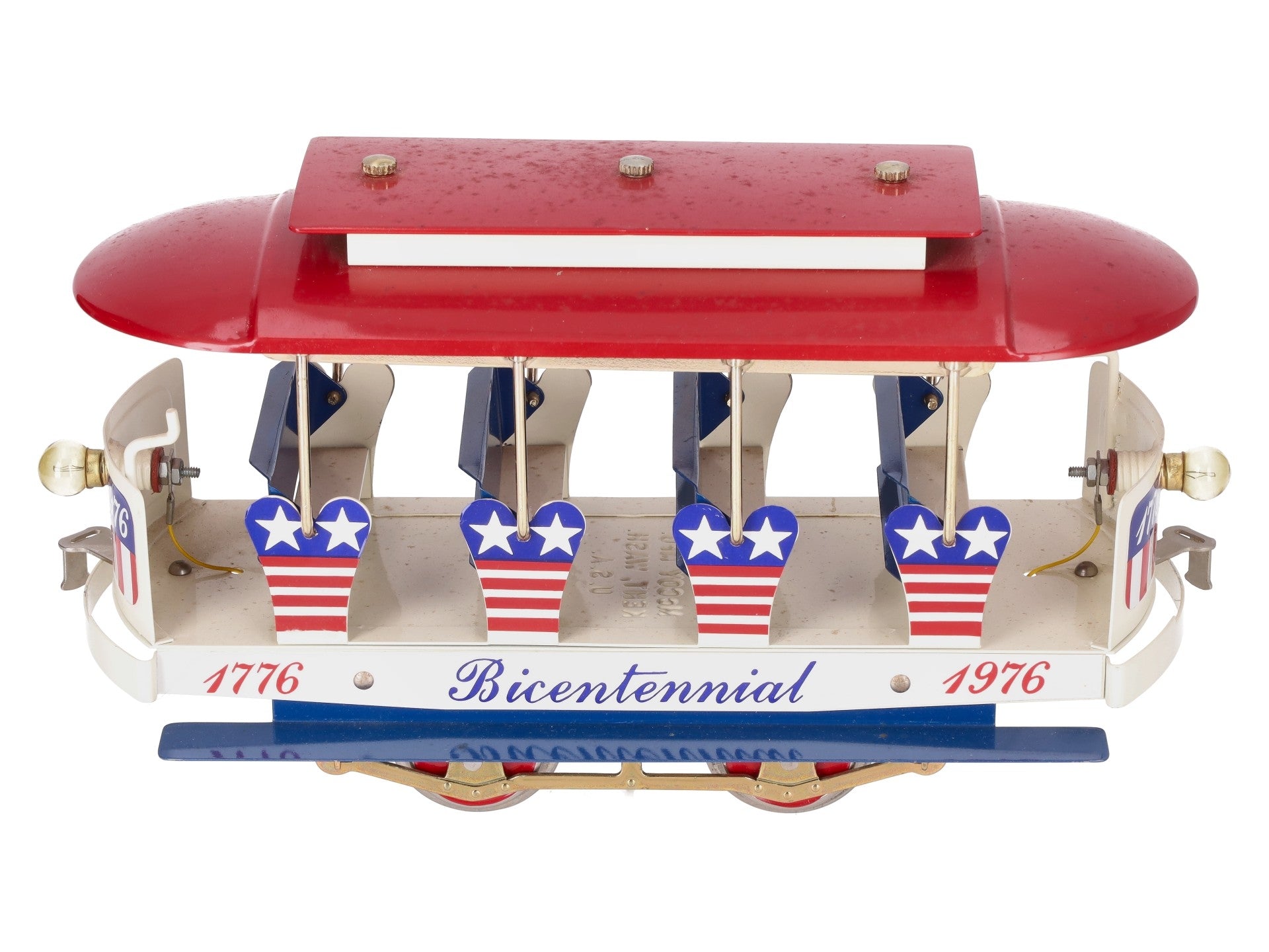 McCoy Vintage O Gauge Bicentennial 1776 Trolly Car VG