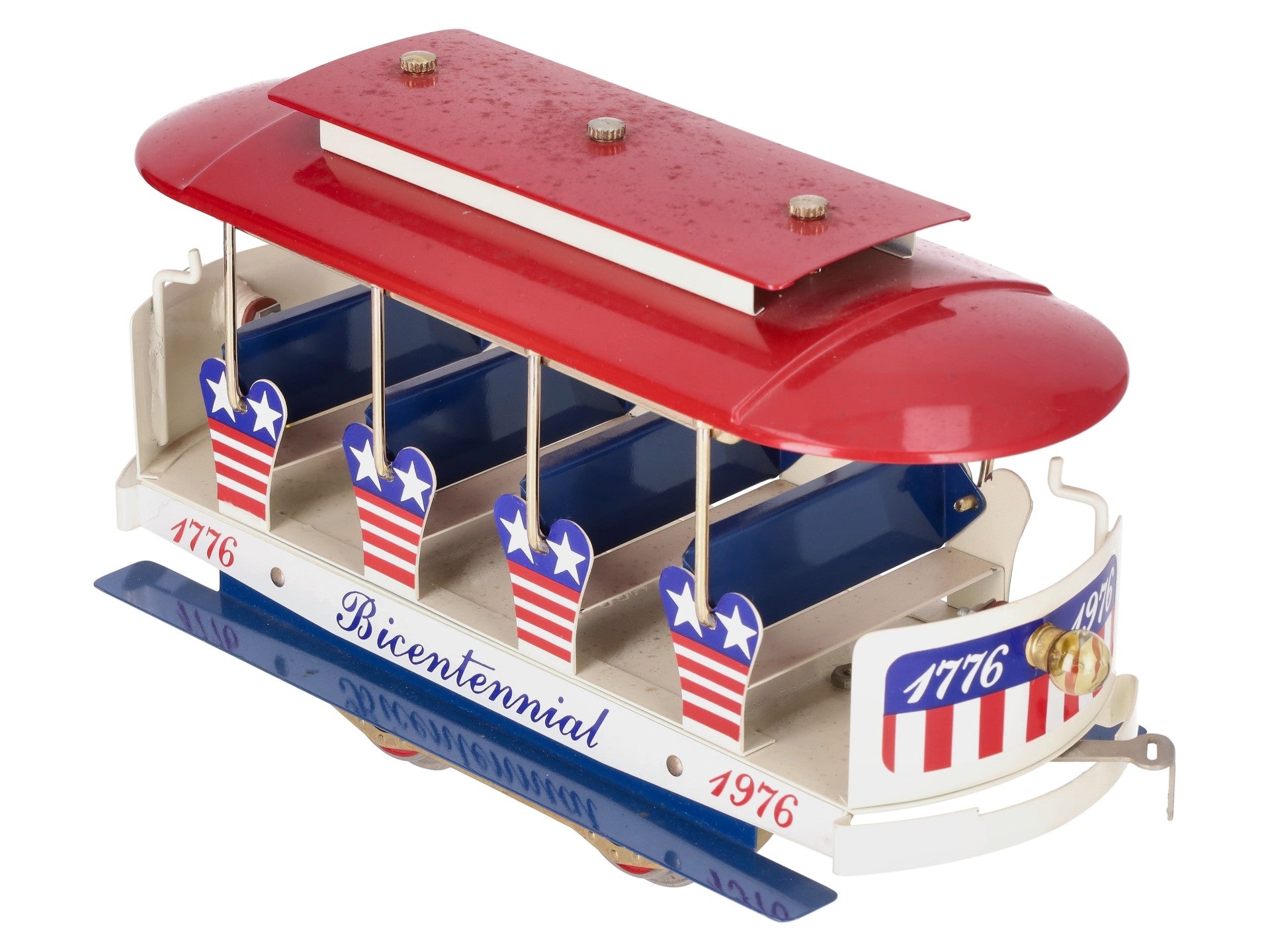 McCoy Vintage O Gauge Bicentennial 1776 Trolly Car VG