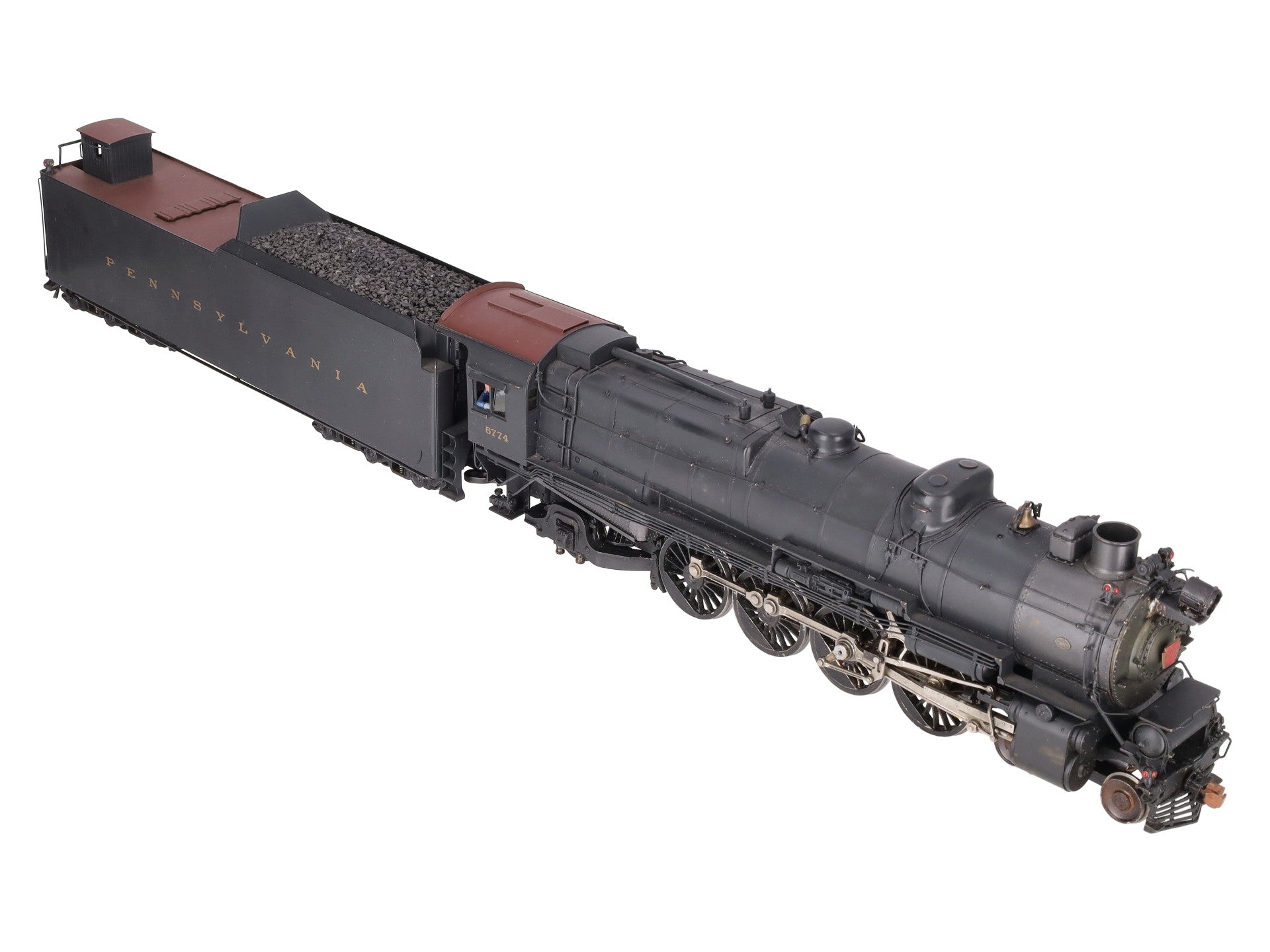 3rd Rail O Gauge BRASS PRR Locomotive & Tender #6774 VG/Box