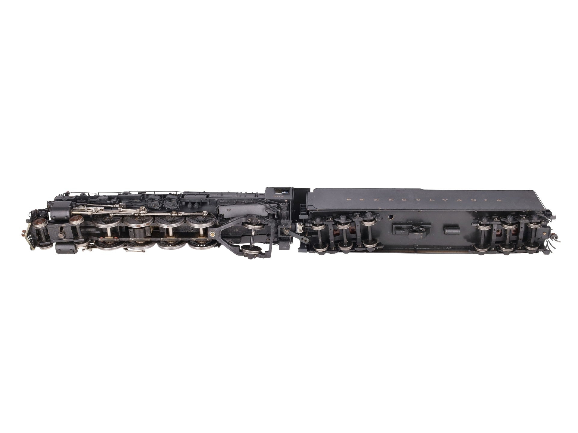 3rd Rail O Gauge BRASS PRR Locomotive & Tender #6774 VG/Box