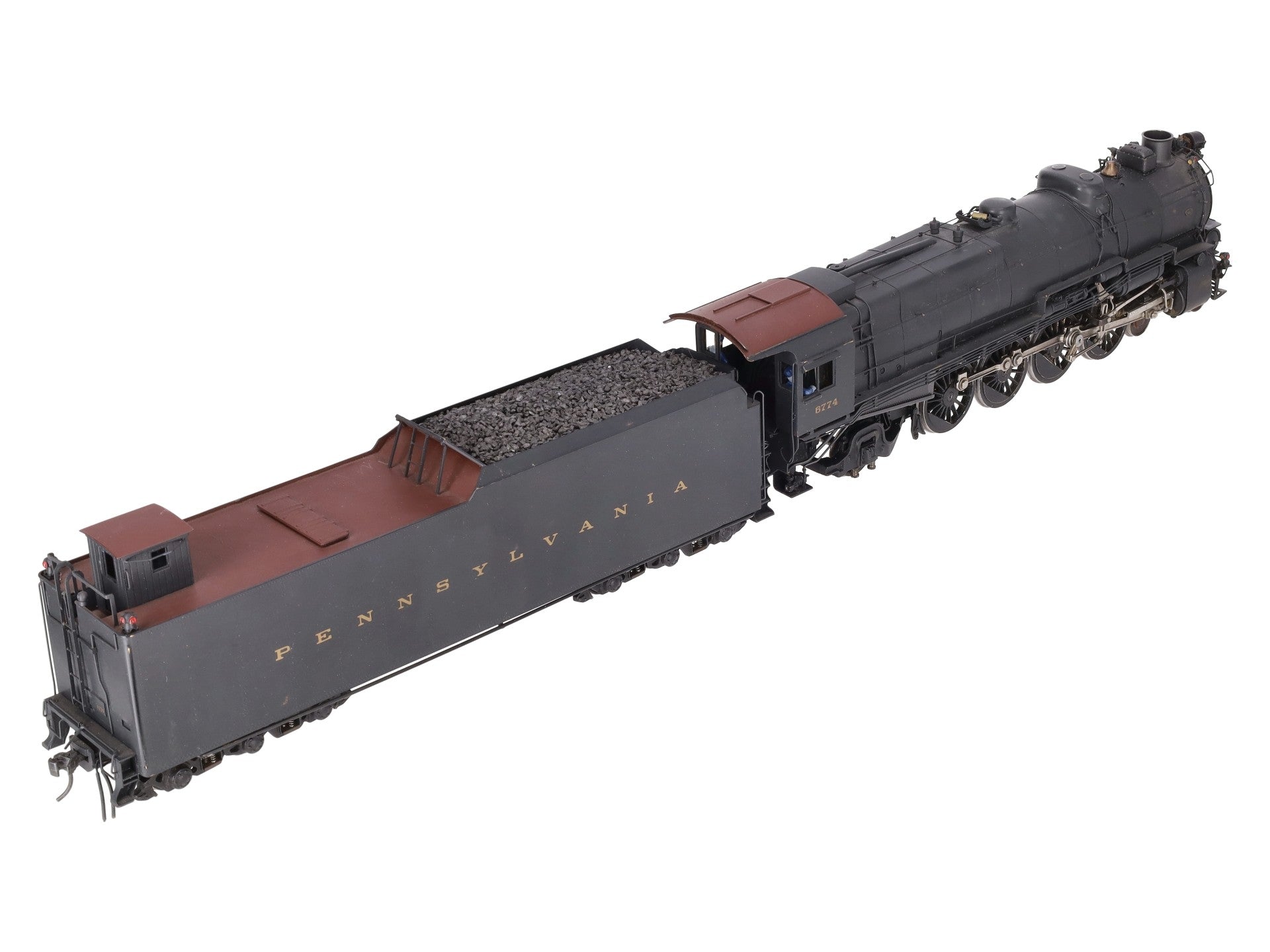 3rd Rail O Gauge BRASS PRR Locomotive & Tender #6774 VG/Box