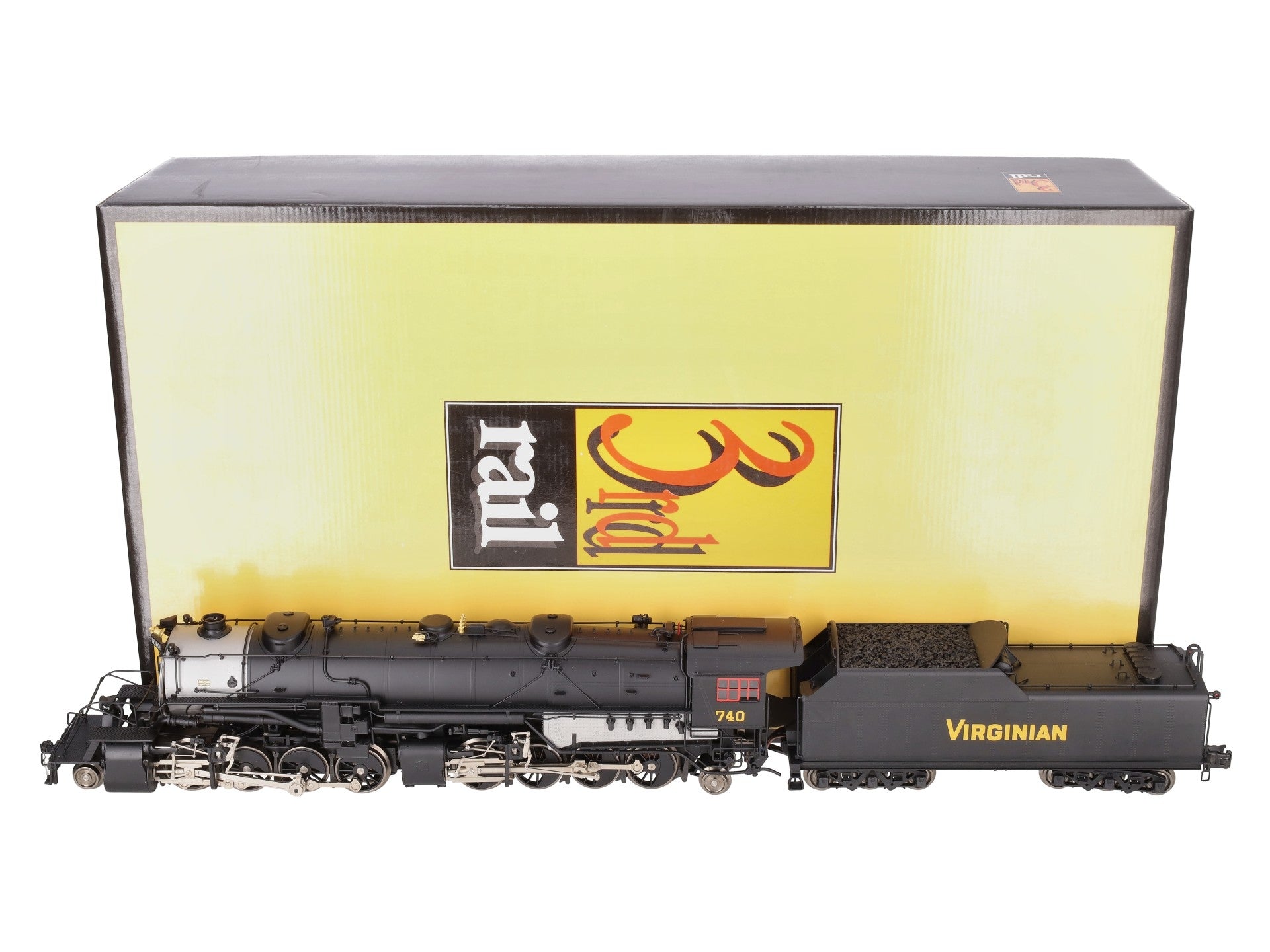 3rd Rail 740 Brass Virginian 2-8-8-2 Steam Loco & Tender #740 LN/Box