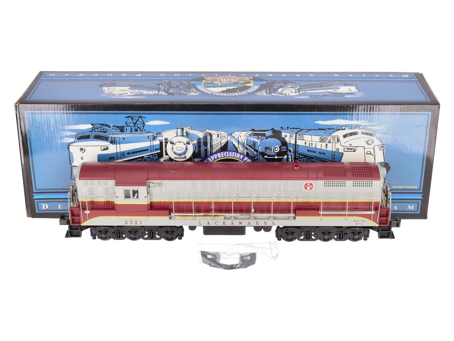 MTH 20-80001D O Gauge Lackawanna FM Diesel Locomotive #2321 w/PS1 LN/Box