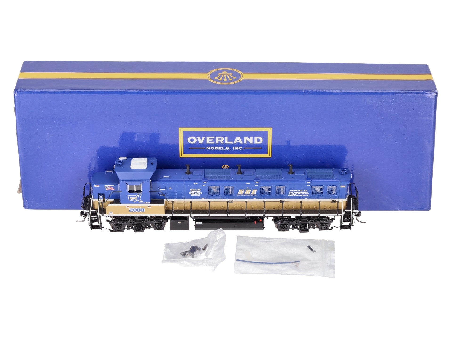 Overland AA-1350-1 BRASS HO Scale NRE 3GS21B Demo Diesel Engine #2008 LN/Box