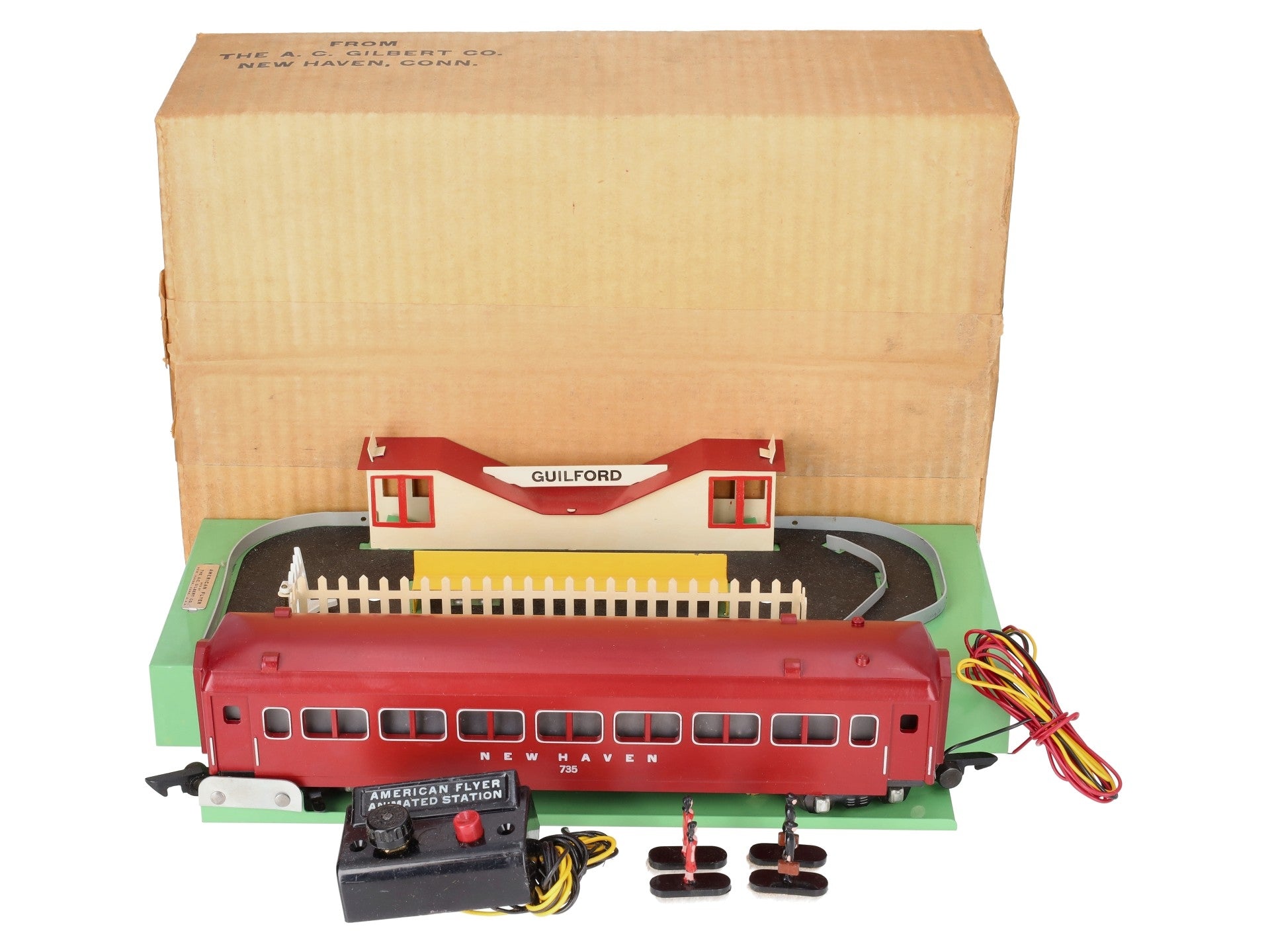 American Flyer 766 Vintage S Animated Station EX/Box