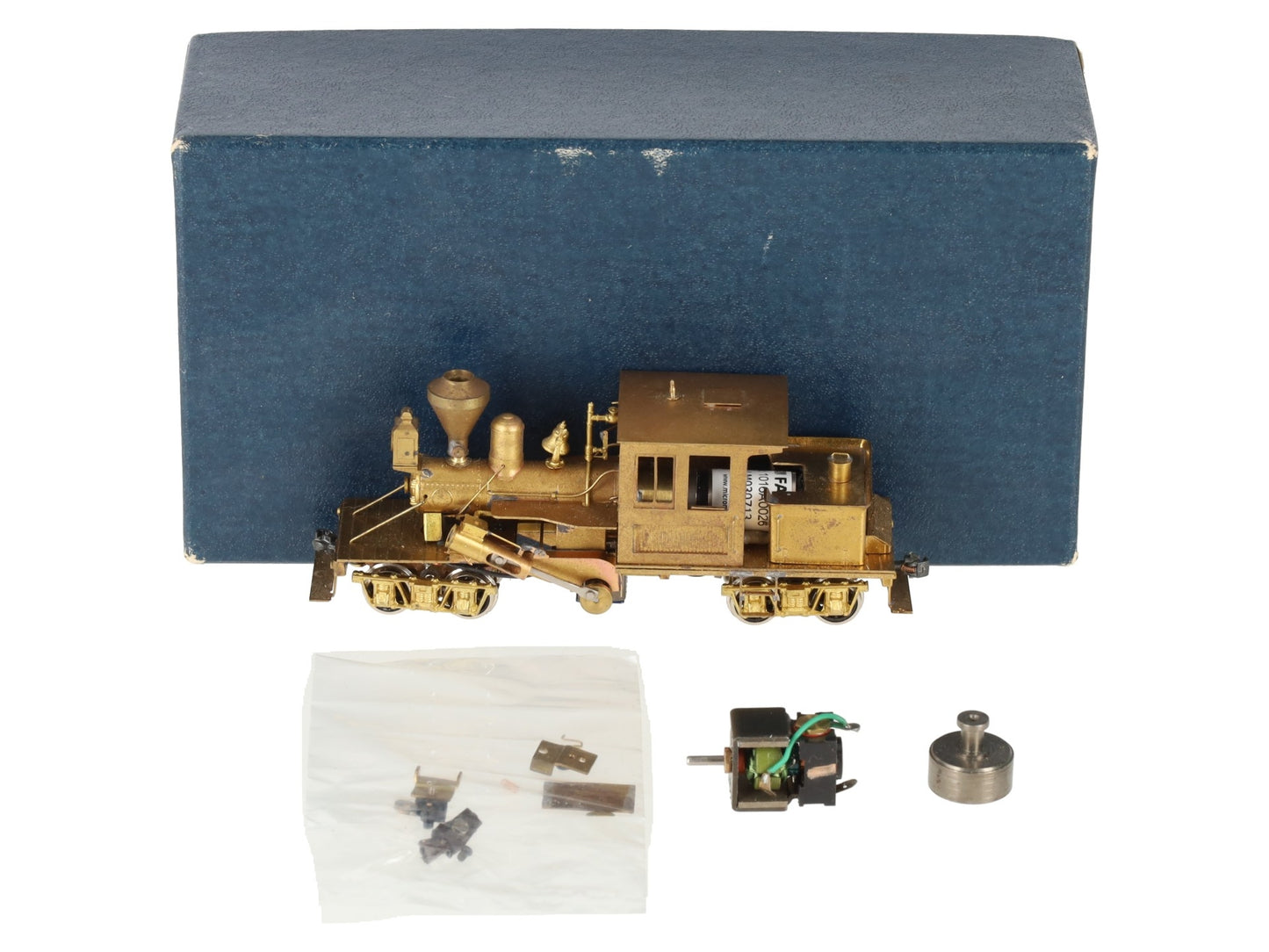 Flying Zoo HOn3 BRASS 18 Ton Climax Steam Locomotive - Unpainted EX/Box