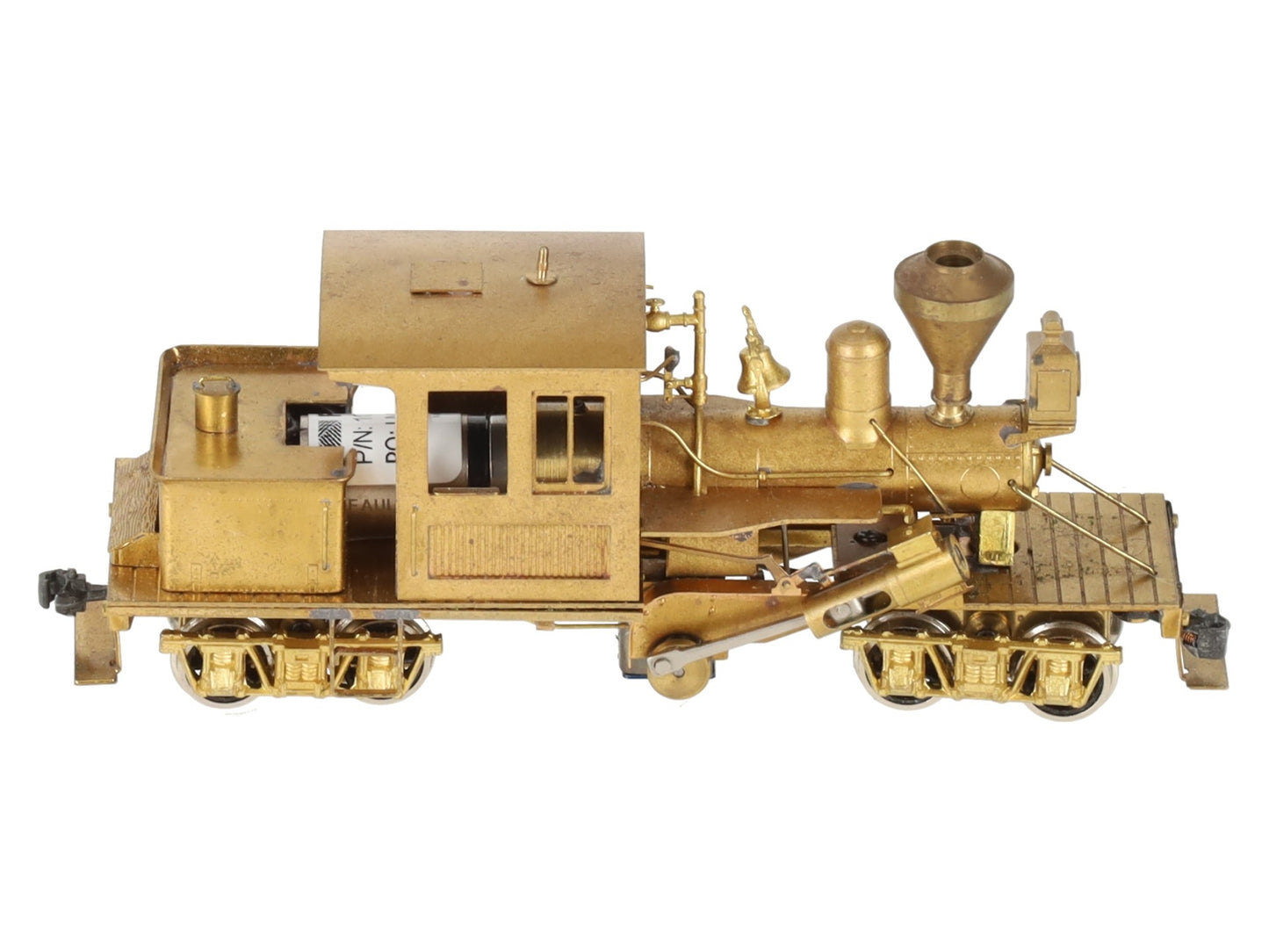 Flying Zoo HOn3 BRASS 18 Ton Climax Steam Locomotive - Unpainted EX/Box