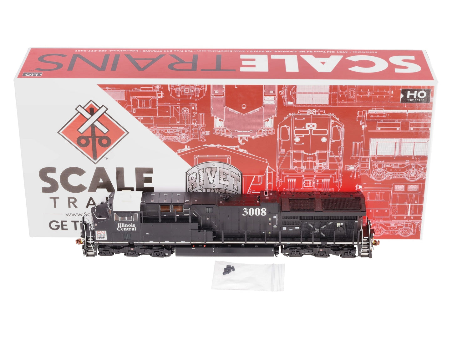 Scale Trains SXT33177 HO Canadian National Diesel Locomotive #3008 - DCC/Sound EX/Box