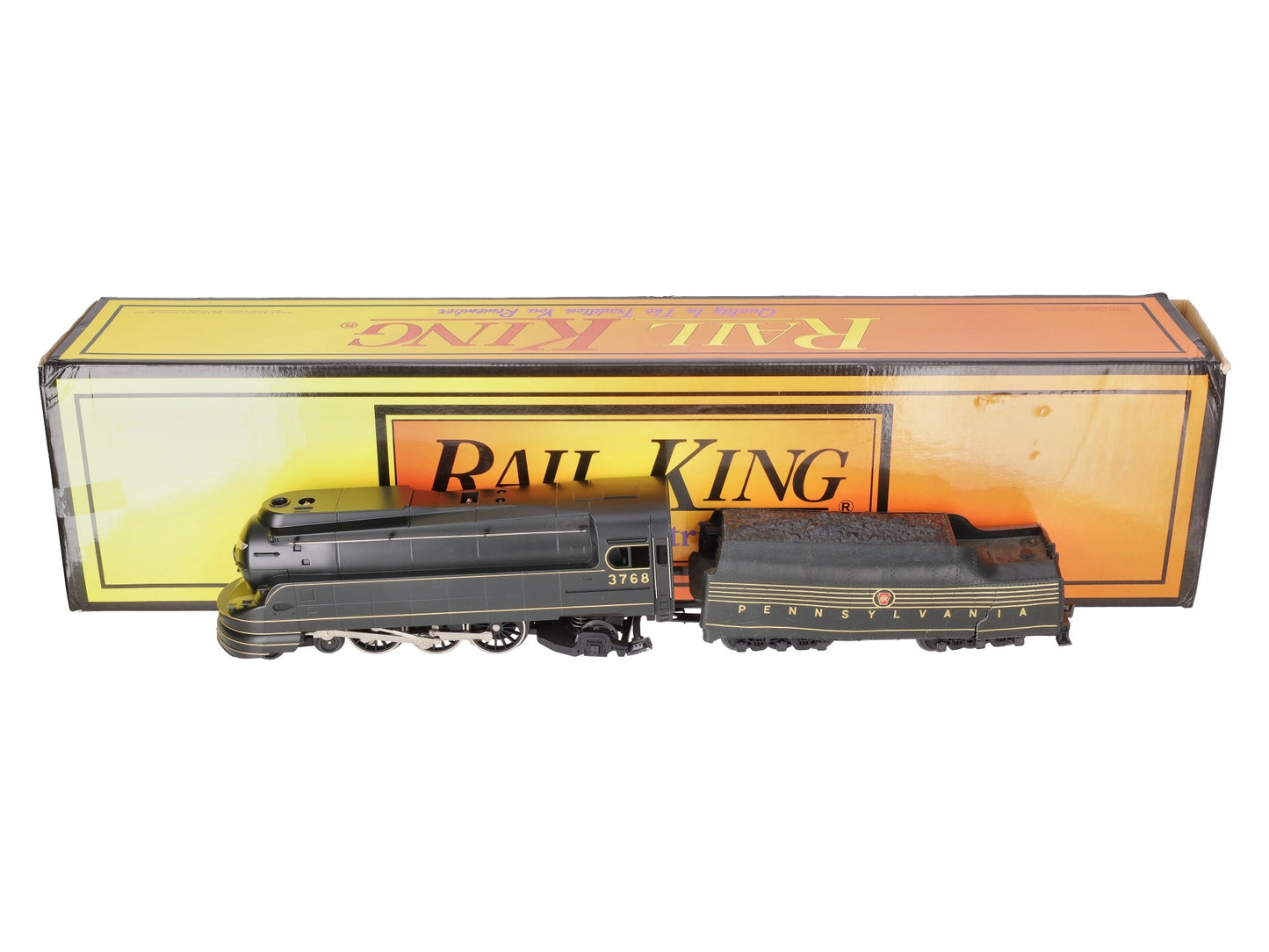 MTH 30-1118-1 O PRR 4-6-2 K-4s Torpedo Steam Locomotive & Tender #3768 w/PS1/Box