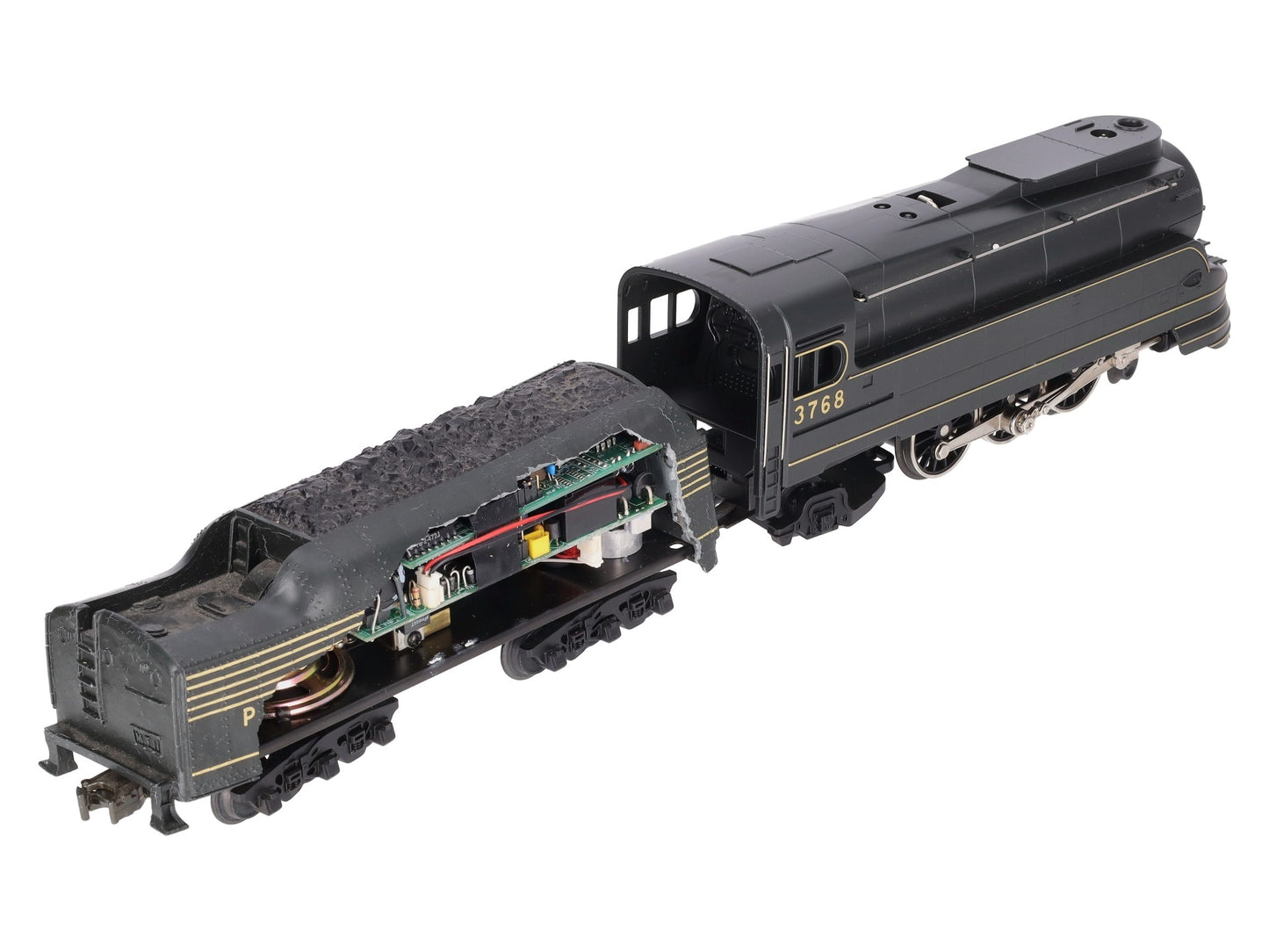 MTH 30-1118-1 O PRR 4-6-2 K-4s Torpedo Steam Locomotive & Tender #3768 w/PS1/Box