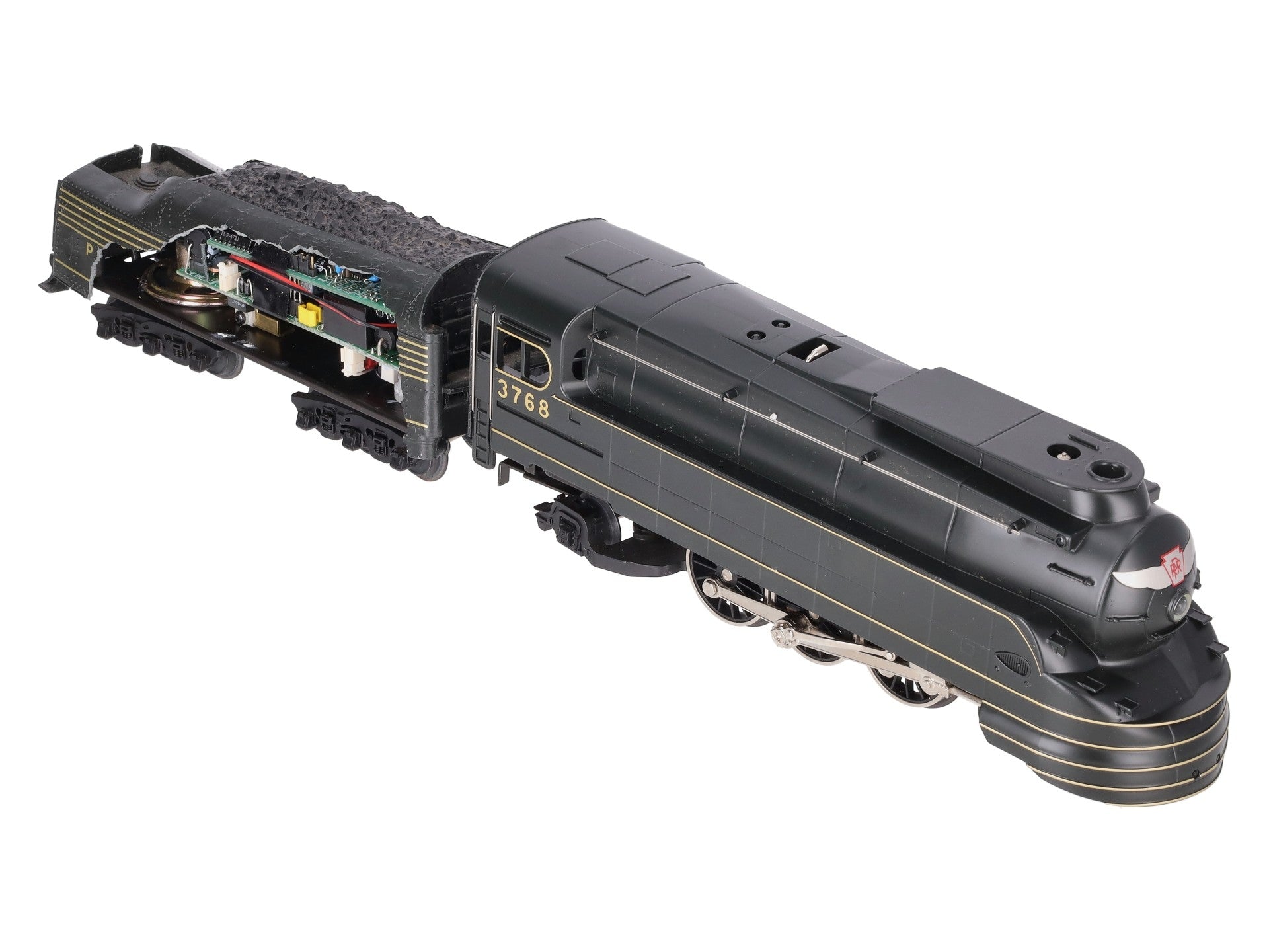 MTH 30-1118-1 O PRR 4-6-2 K-4s Torpedo Steam Locomotive & Tender #3768 w/PS1/Box
