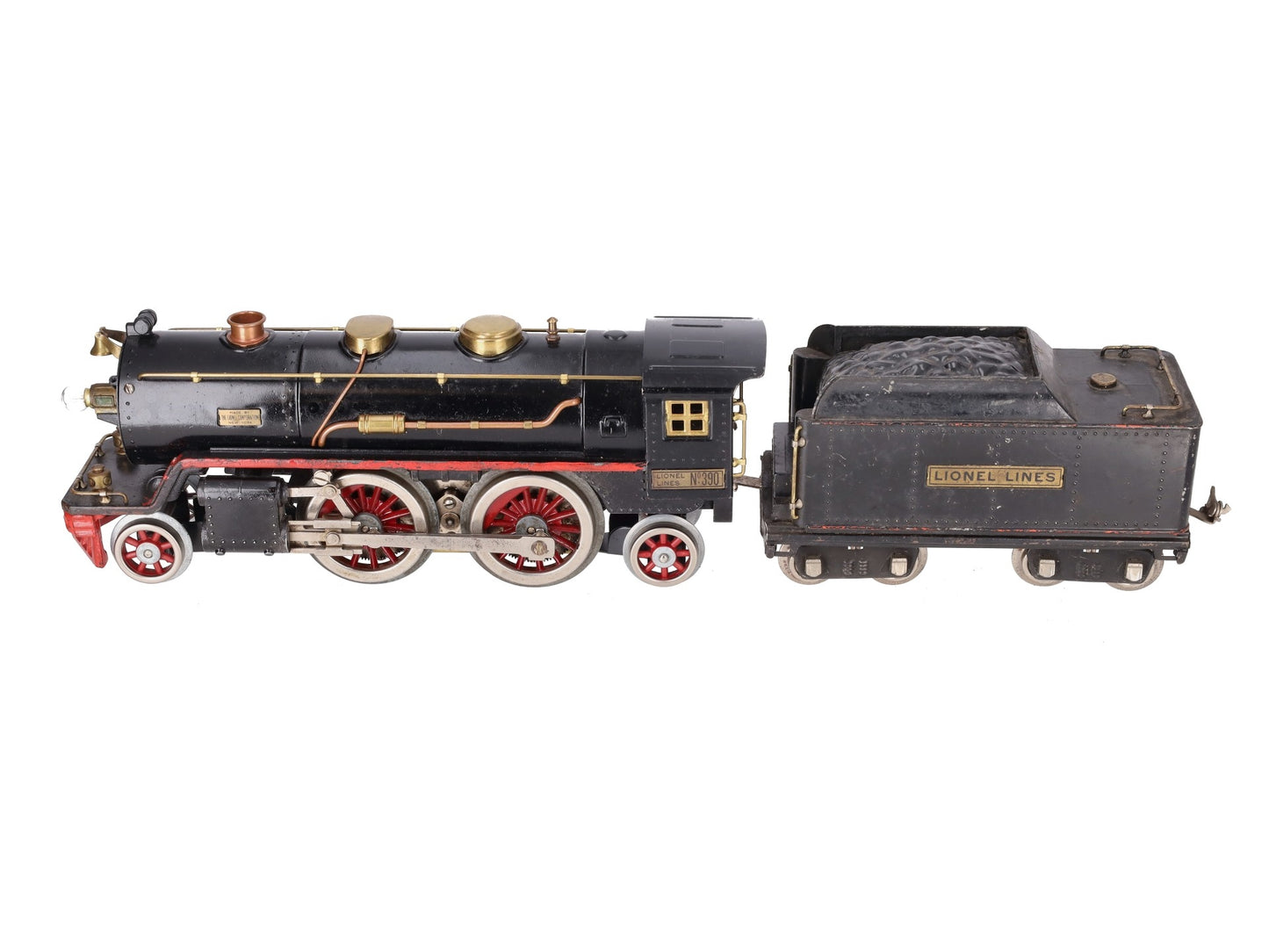 Lionel 390 Vintage Standard Gauge 2-4-2 Steam Locomotive with Tender VG