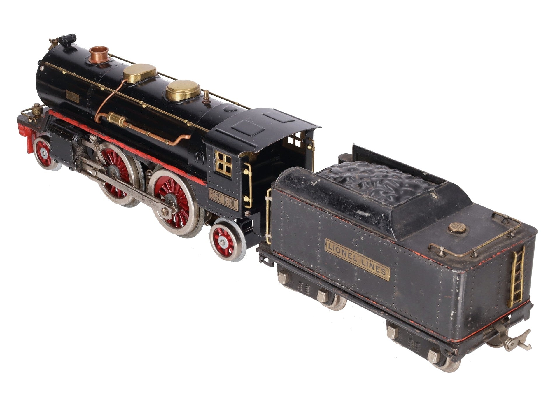 Lionel 390 Vintage Standard Gauge 2-4-2 Steam Locomotive with Tender VG