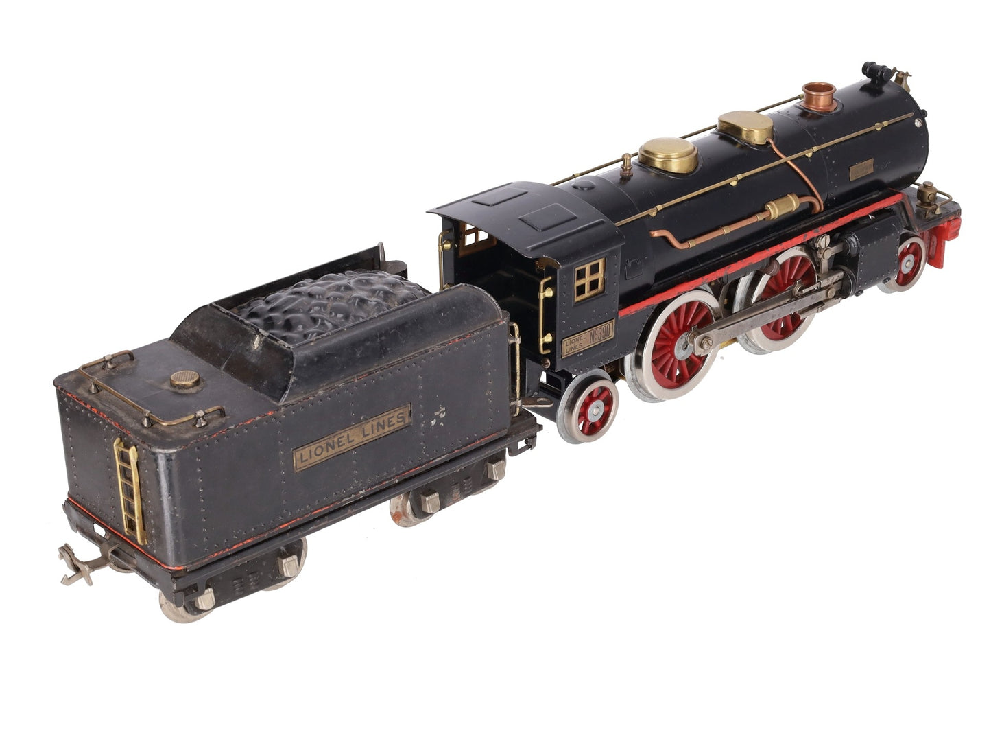 Lionel 390 Vintage Standard Gauge 2-4-2 Steam Locomotive with Tender VG