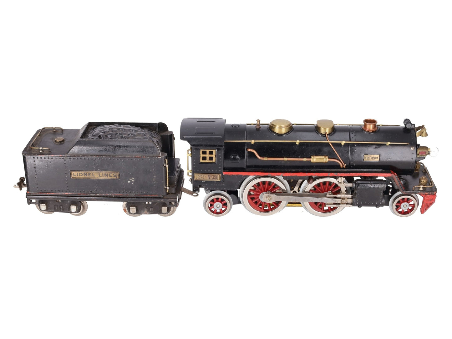Lionel 390 Vintage Standard Gauge 2-4-2 Steam Locomotive with Tender VG