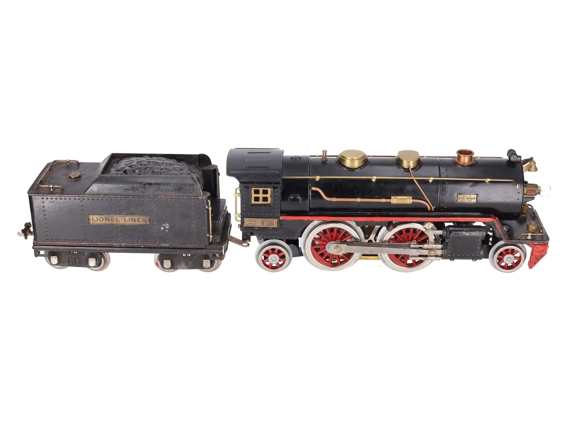 Lionel 390 Vintage Standard Gauge 2-4-2 Steam Locomotive with Tender VG