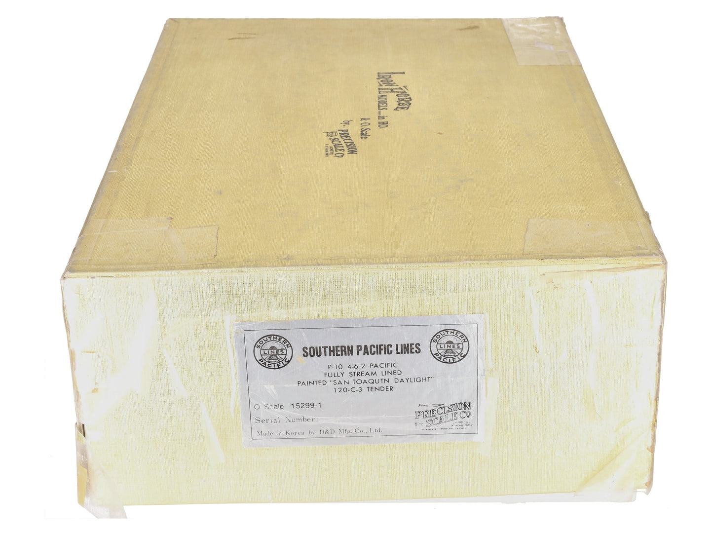 Precision Scale Company 15299-1 O BRASS SP 4-6-2 Pacific Steam Loco/Tnd (2-Rail) EX/Box