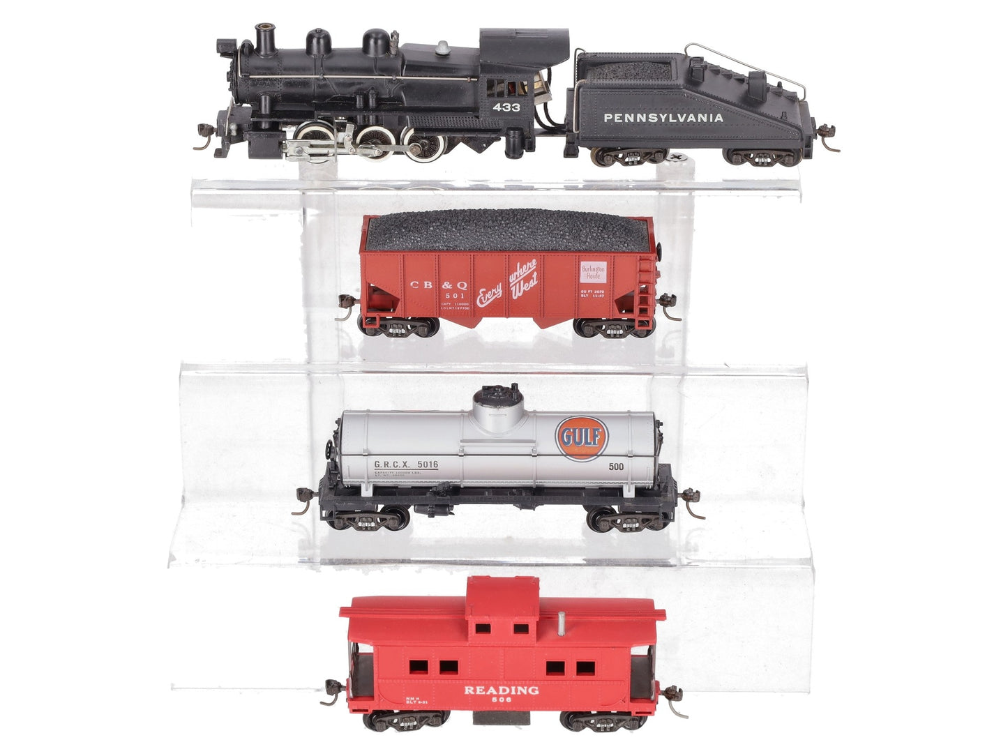 Gilbert 433 HO Vintage 0-6-0 Steam Locomotive & Tender #433 VG/Box