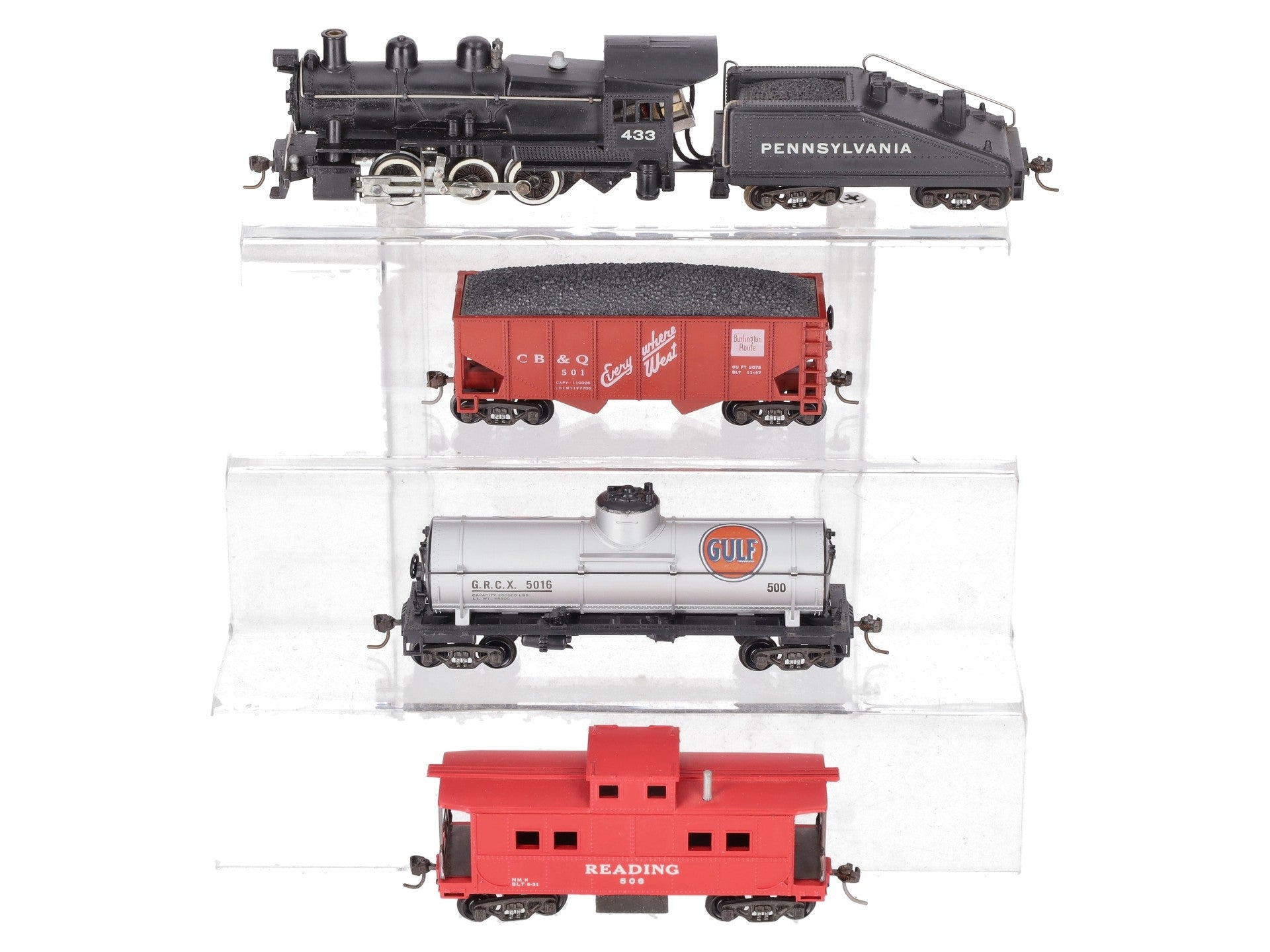 Gilbert 433 HO Vintage 0-6-0 Steam Locomotive & Tender #433 VG/Box