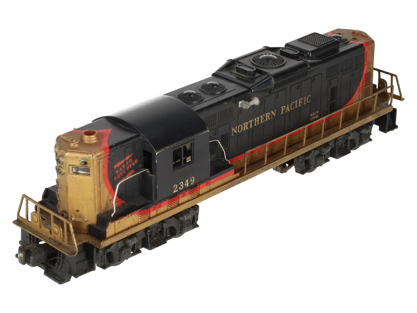 Lionel 2349 Vintage O Northern Pacific GP-9 Diesel Locomotive VG
