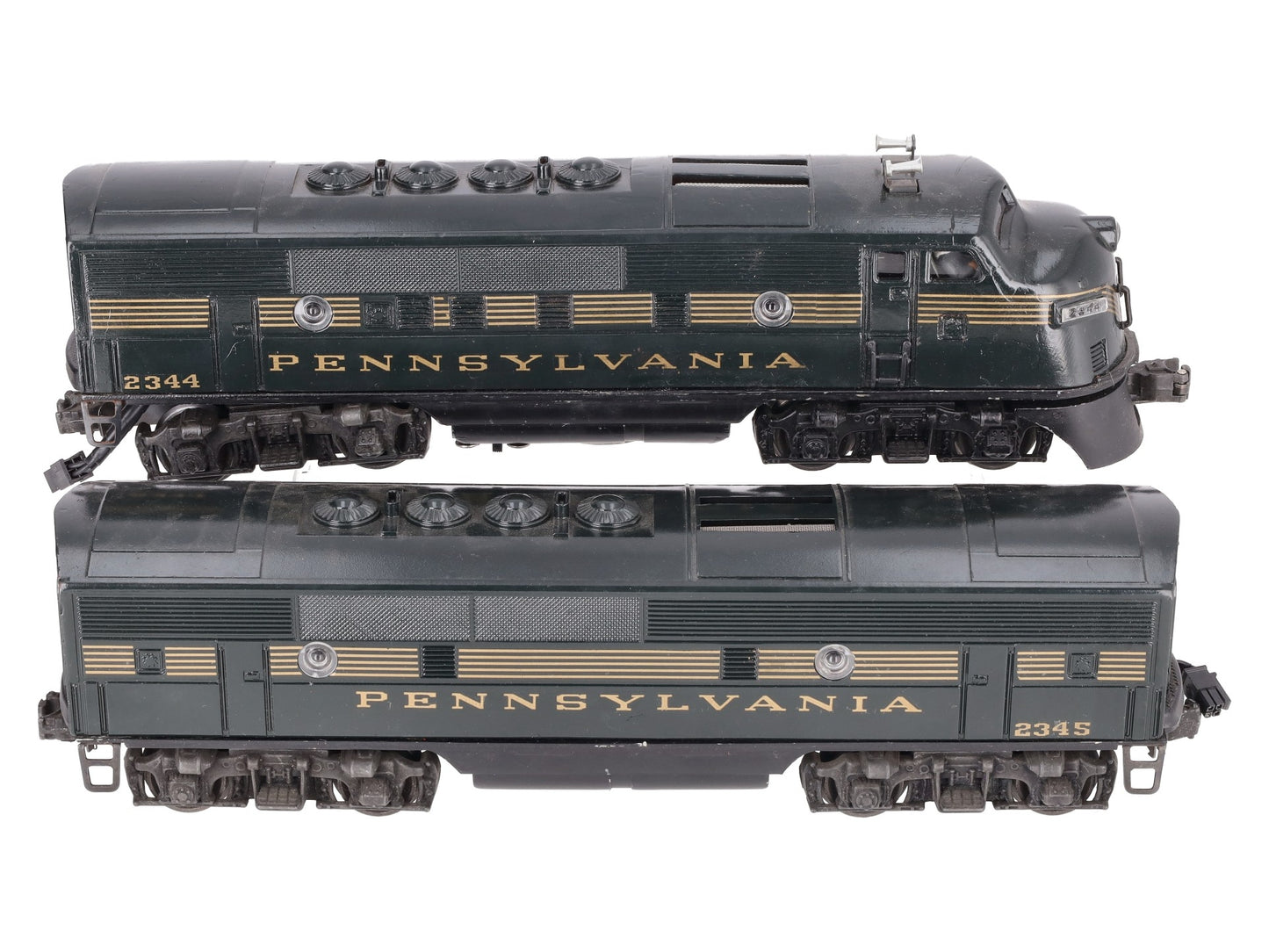 Lionel Vintage O PRR F-3 AB Diesel Locomotive Set #2344/2345 (Modified) - Custom