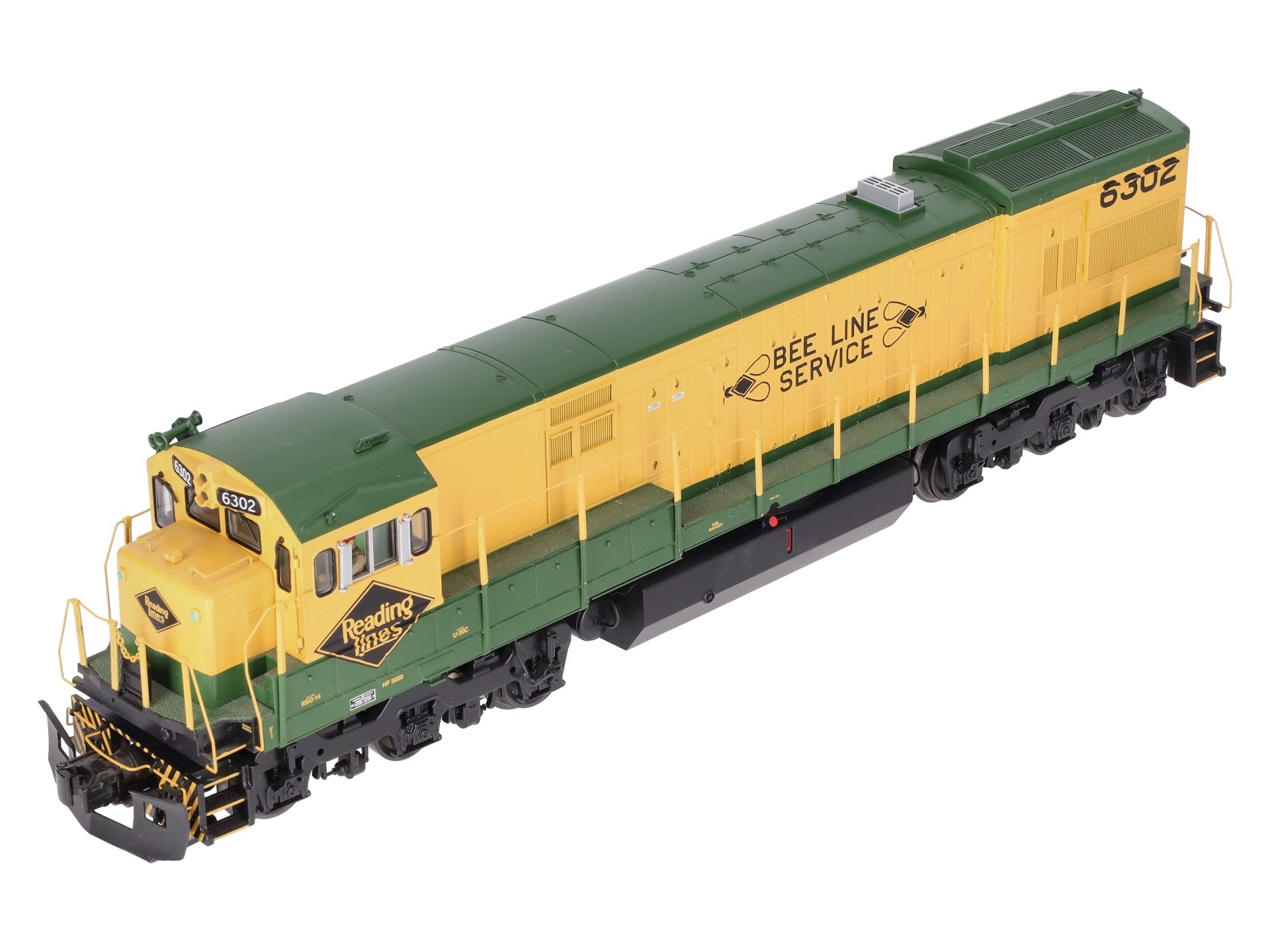 MTH 20-2780-1 Reading GE U30C Diesel Engine w/PS2 #6302 LN/Box
