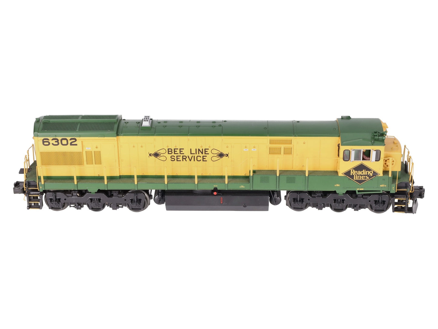 MTH 20-2780-1 Reading GE U30C Diesel Engine w/PS2 #6302 LN/Box