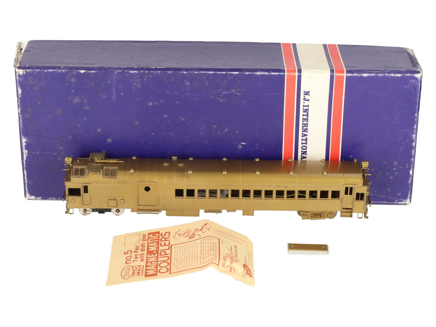 NJ Custom Brass 4666 HO Brass PRR Pennsy Gas Electric Doodlebug - Unpainted EX/Box