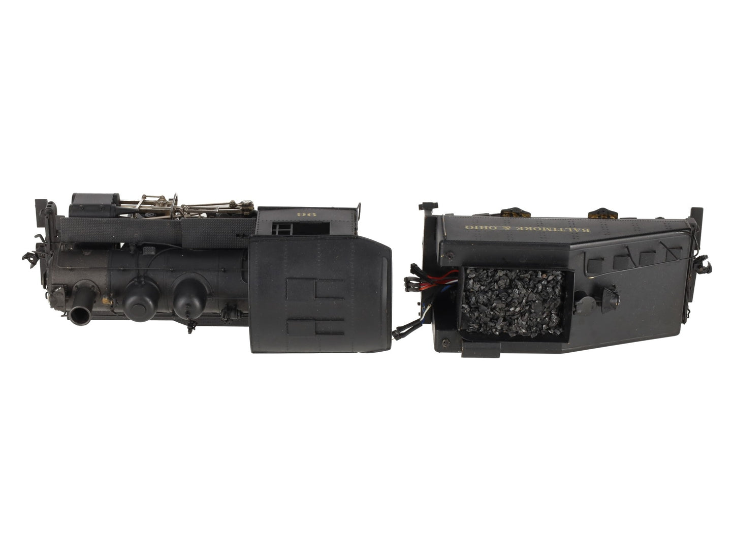 KTM O Scale 2-Rail B&O 0-4-0T Dockside Steam locomotive w/tender #96 - Painted/Box