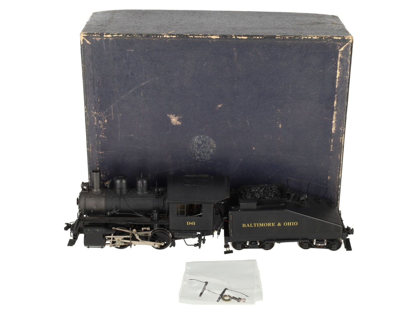 KTM O Scale 2-Rail B&O 0-4-0T Dockside Steam locomotive w/tender #96 - Painted/Box