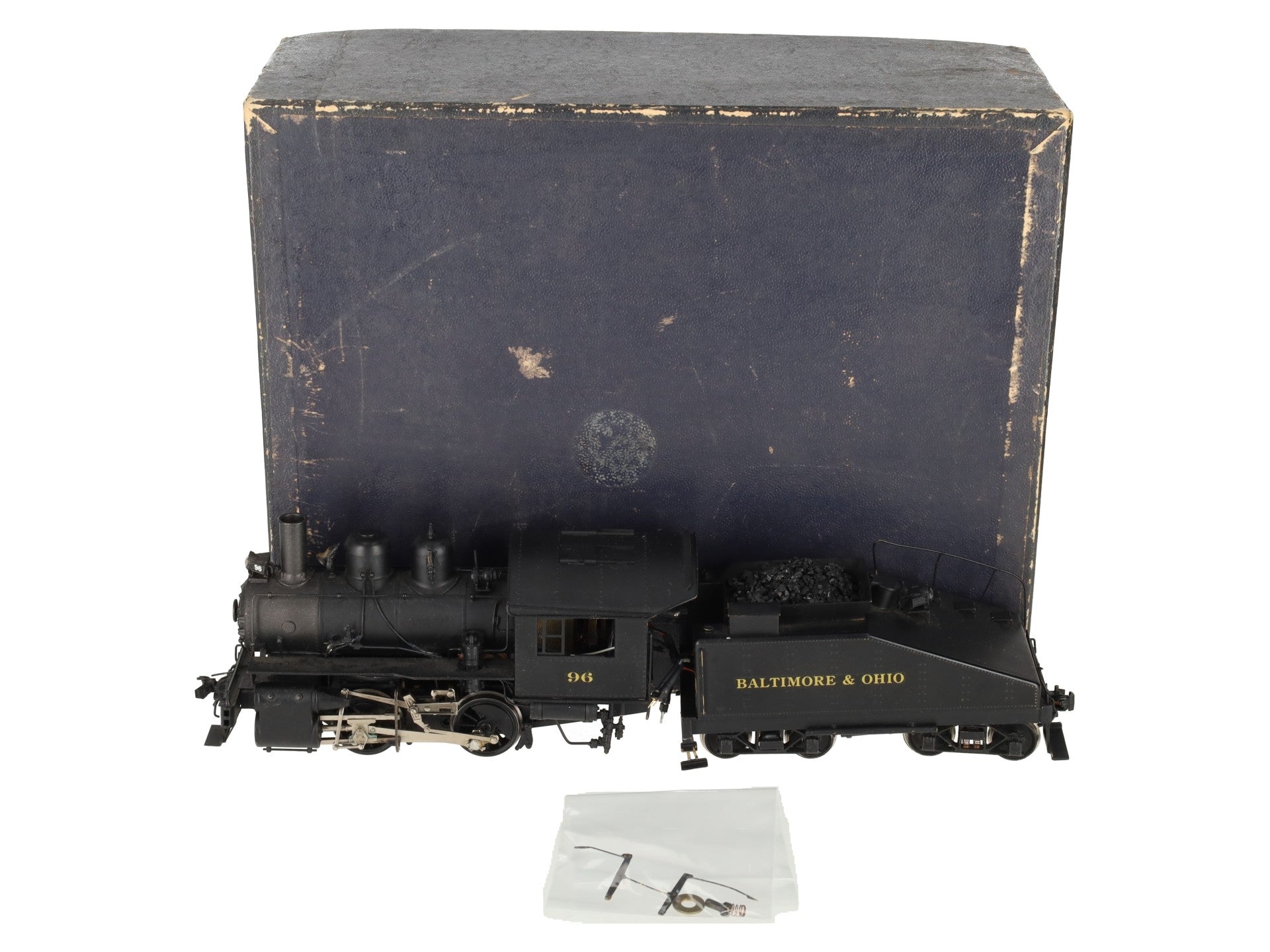 KTM O Scale 2-Rail B&O 0-4-0T Dockside Steam locomotive w/tender #96 - Painted/Box