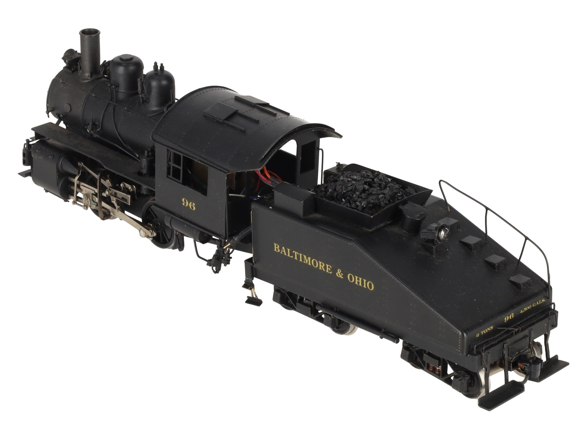 KTM O Scale 2-Rail B&O 0-4-0T Dockside Steam locomotive w/tender #96 - Painted/Box