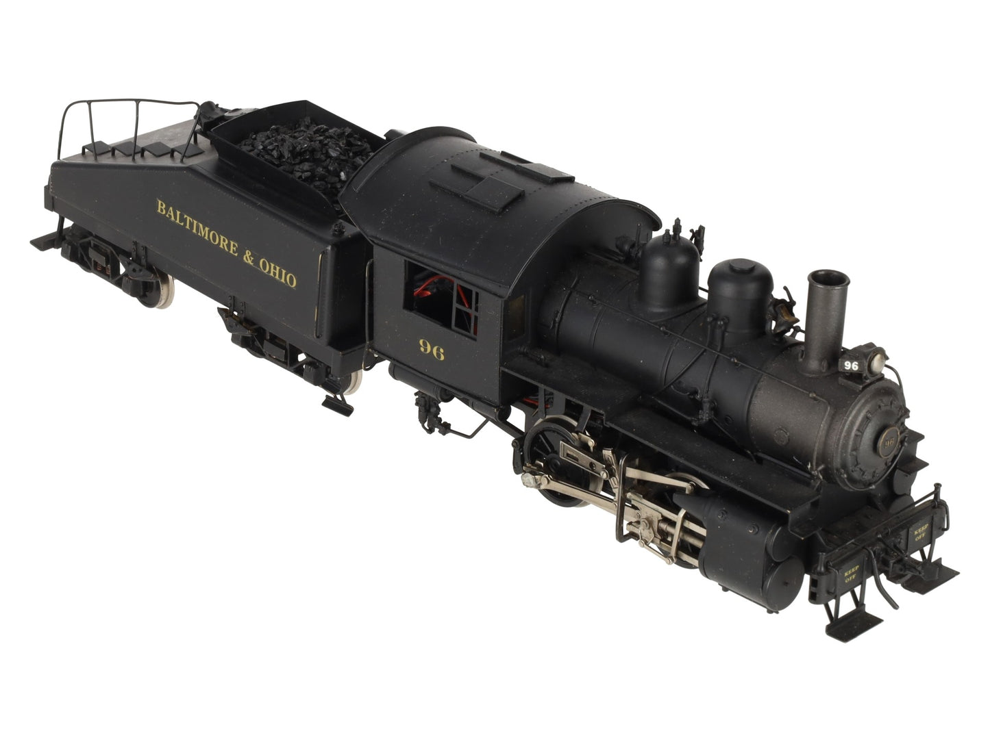KTM O Scale 2-Rail B&O 0-4-0T Dockside Steam locomotive w/tender #96 - Painted/Box