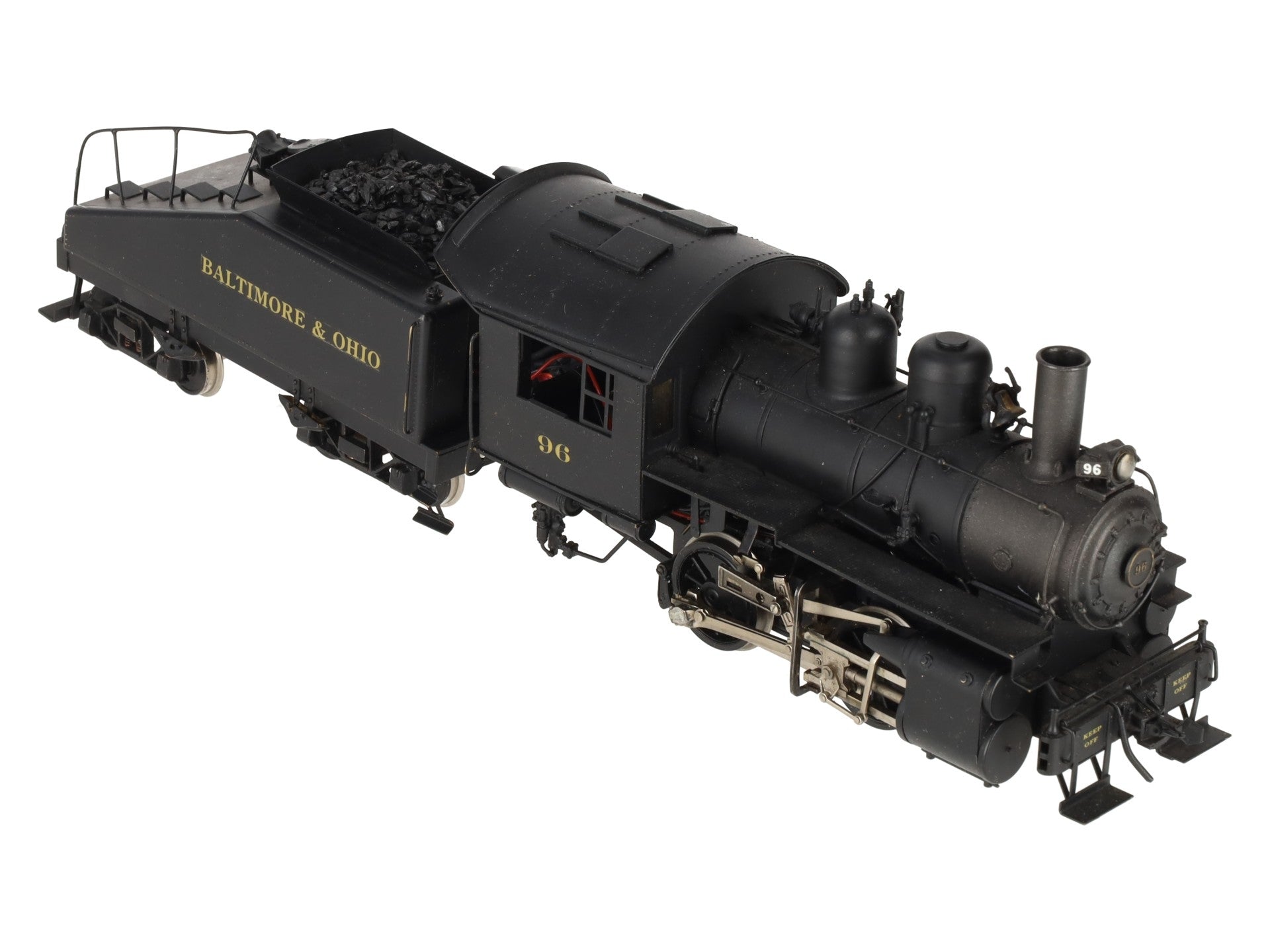 KTM O Scale 2-Rail B&O 0-4-0T Dockside Steam locomotive w/tender #96 - Painted/Box