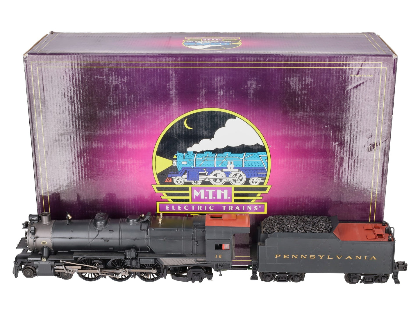 MTH 20-3295-1 O Gauge Pennsylvania RR 4-6-2 K4s Steam Locomotive #12 w/PS2 EX/Box