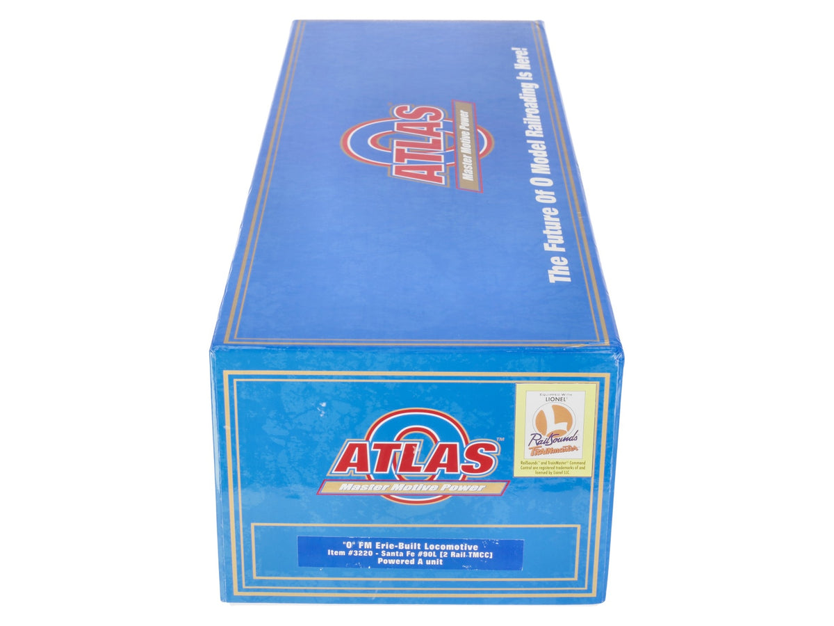 Atlas 3220 O ATSF FM A Unit Erie-Built Pwd Diesel Locomotive #90 (2-Rail TMCC) LN/Box