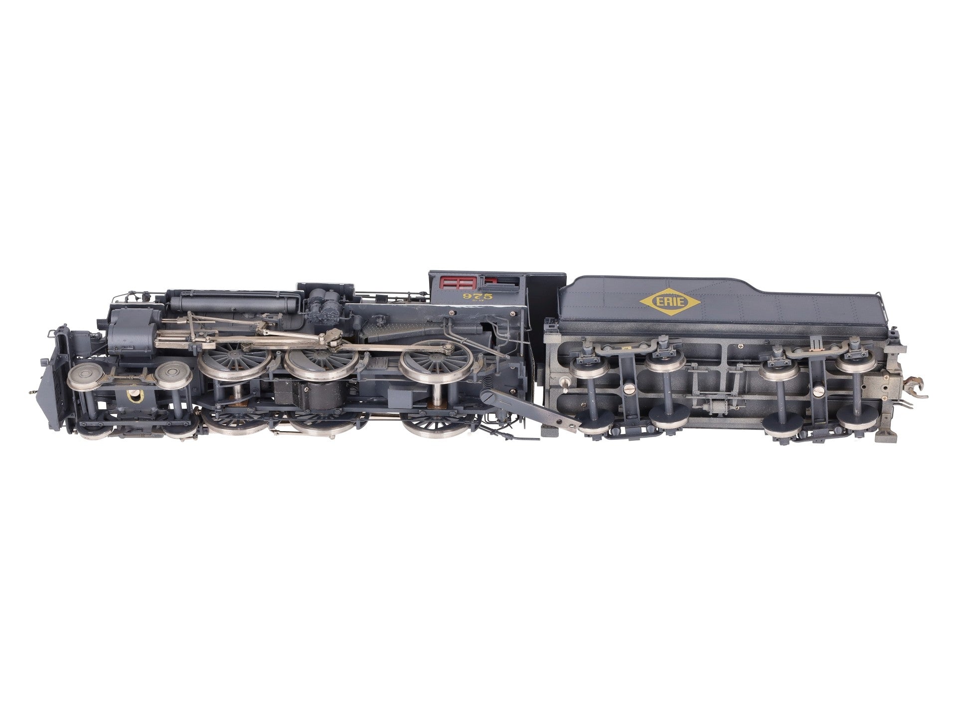 Precision Scale Co. O Brass Erie 4-6-0 Steam Loco & Tender #975 (2-Rail) - CP/Box