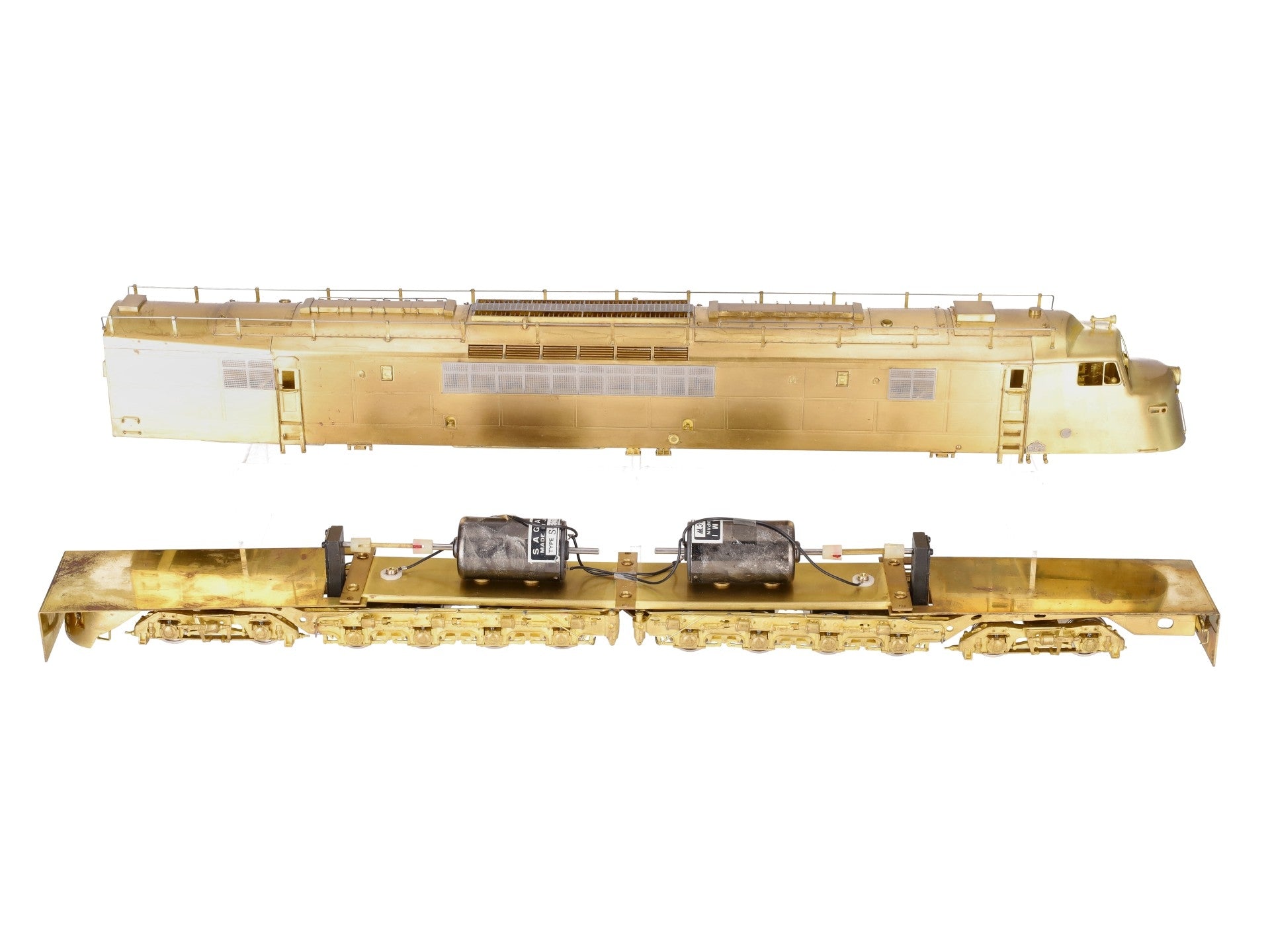 Overland 0230 O Brass PRR Centipede Diesel Locomotive (2-Rail) - Unpainted EX/Box