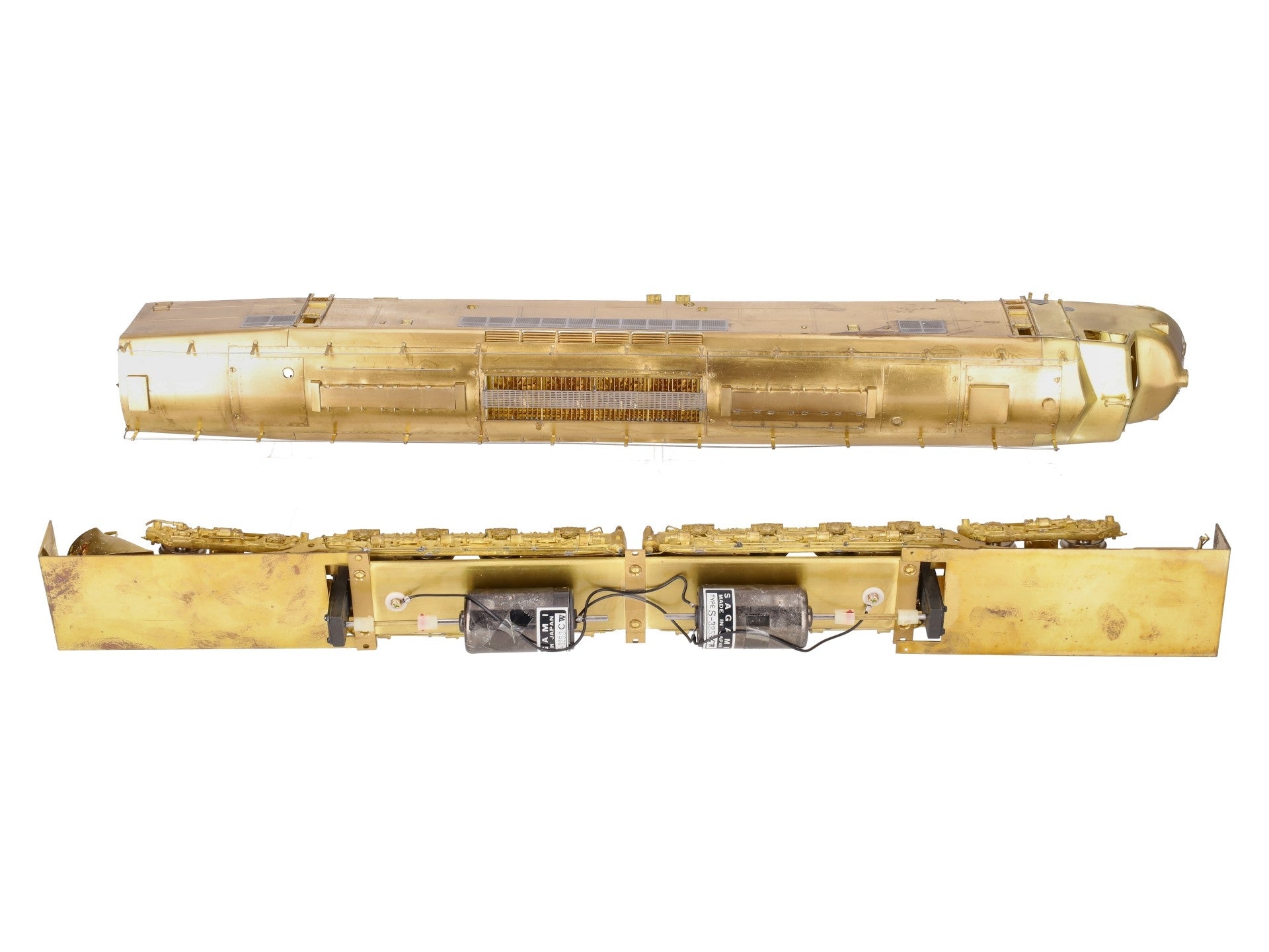 Overland 0230 O Brass PRR Centipede Diesel Locomotive (2-Rail) - Unpainted EX/Box